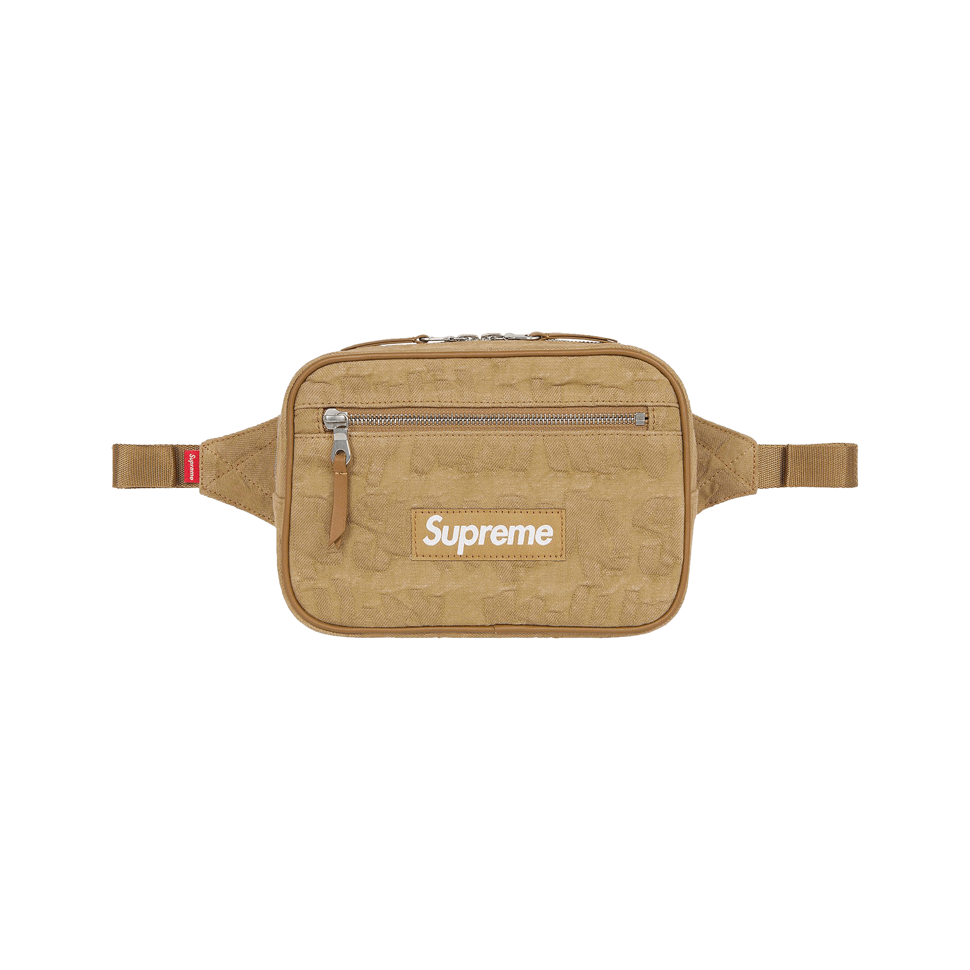 Supreme Fat Tip Jacquard Denim Waist Bag 'Olive'