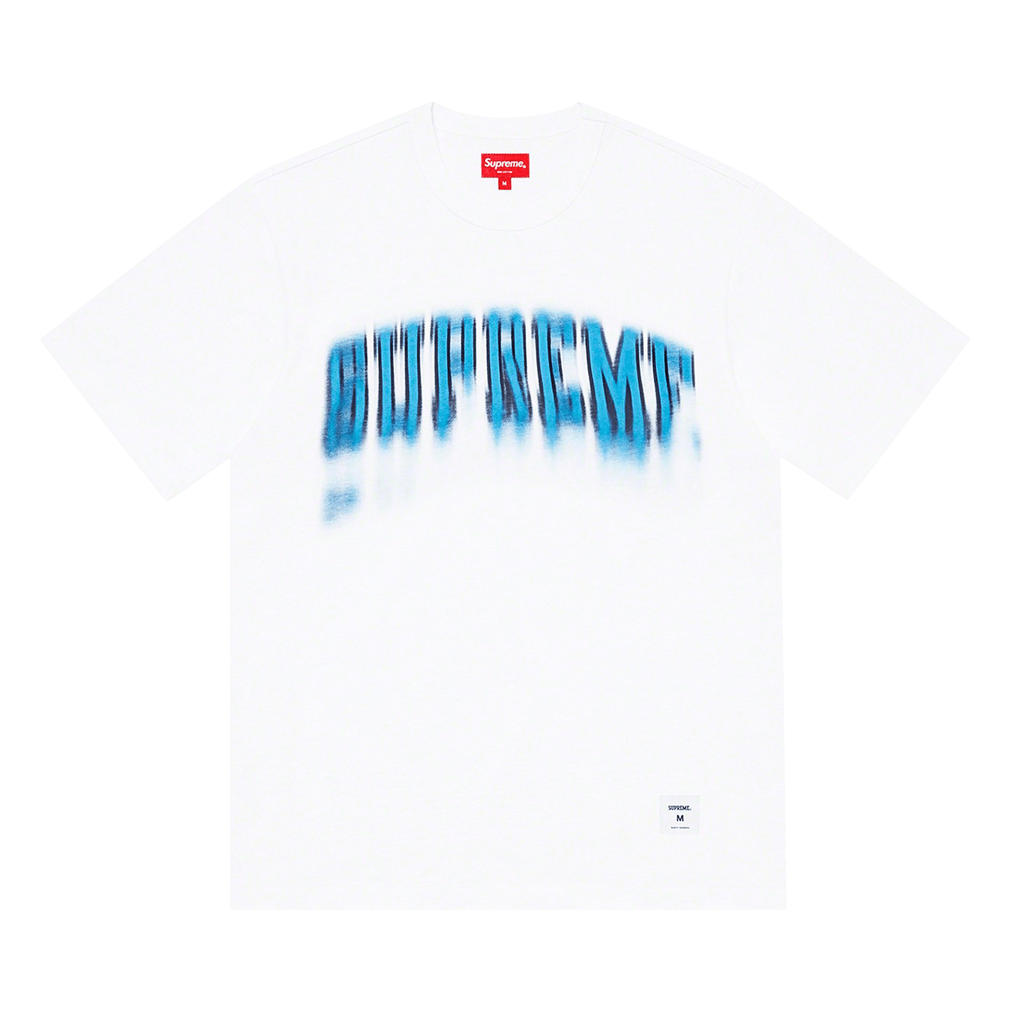 Supreme Blurred Arc Short-Sleeve Top 'White'