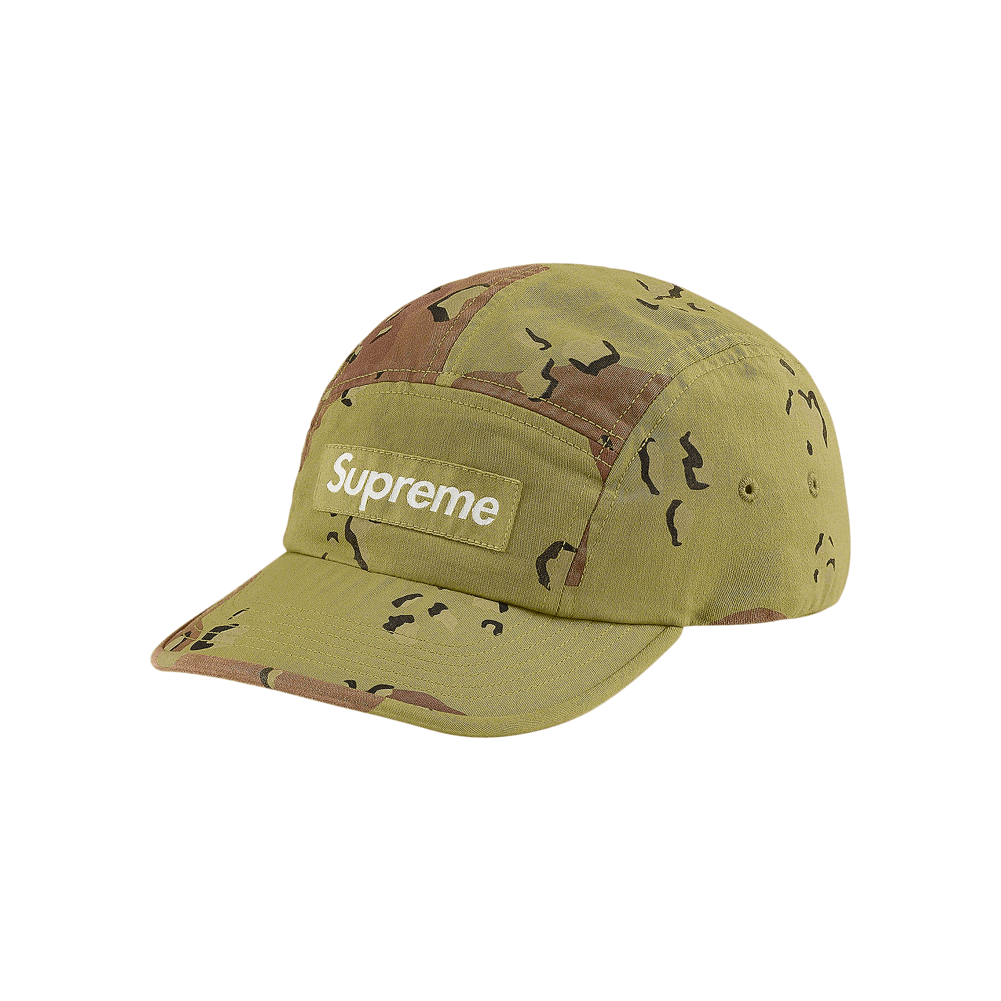 Supreme Overdyed Camo Camp Cap 'Green'