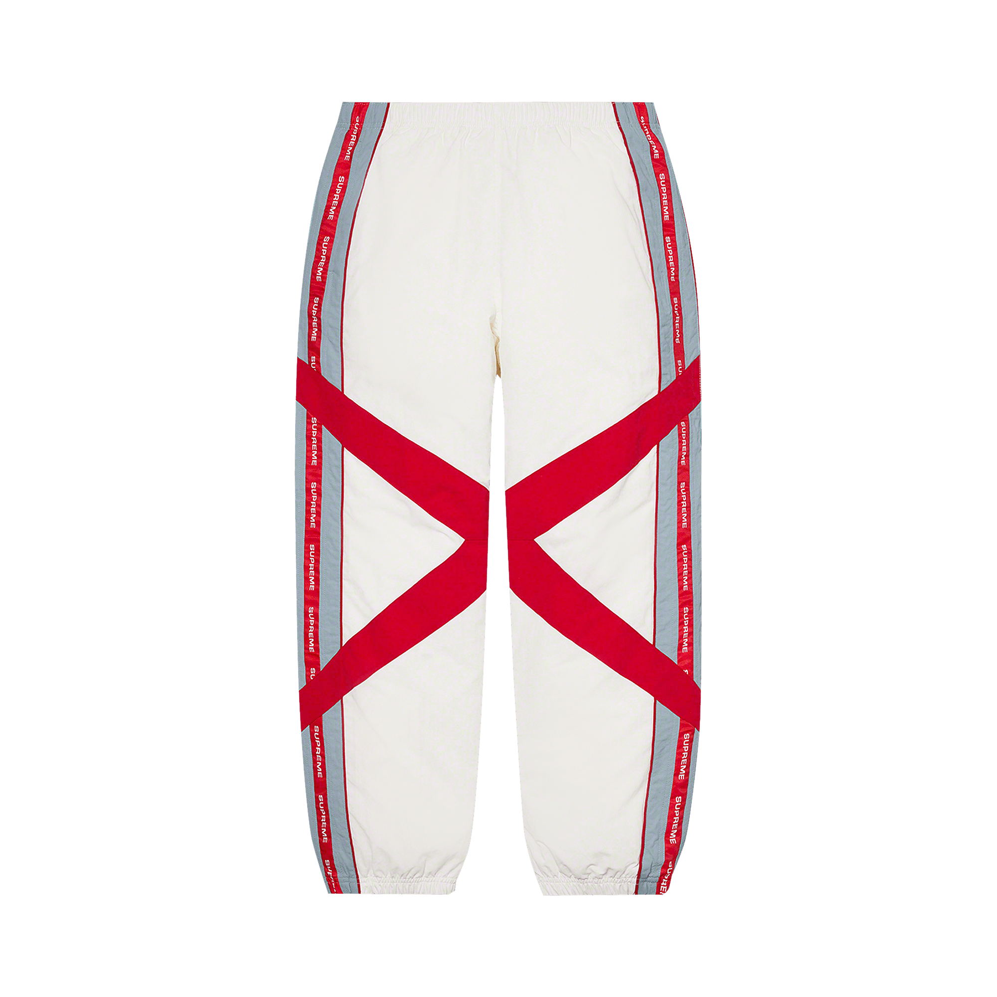 Supreme Cross Paneled Track Pant 'White'