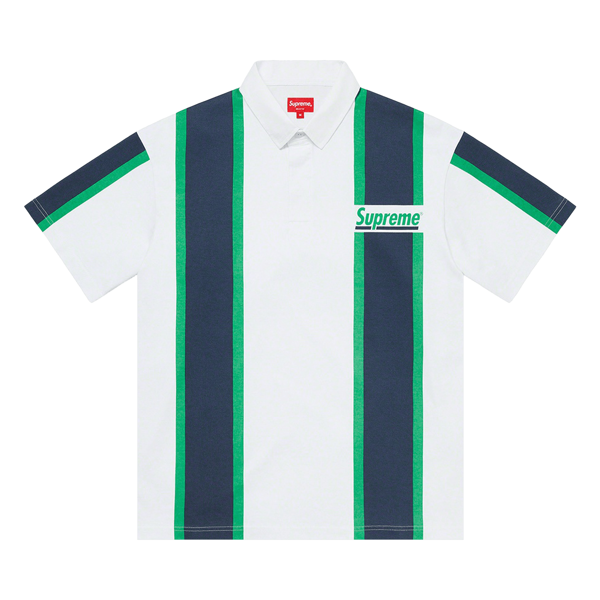 Supreme Stripe Short-Sleeve Rugby 'White'