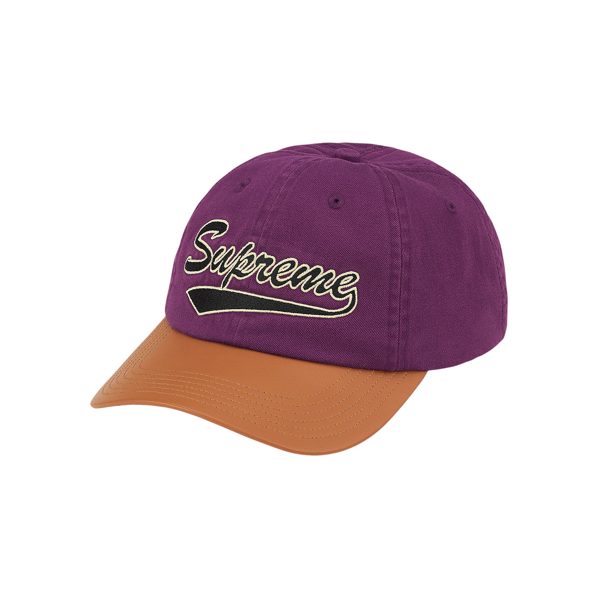 Supreme Leather Visor 6-Panel 'Purple'