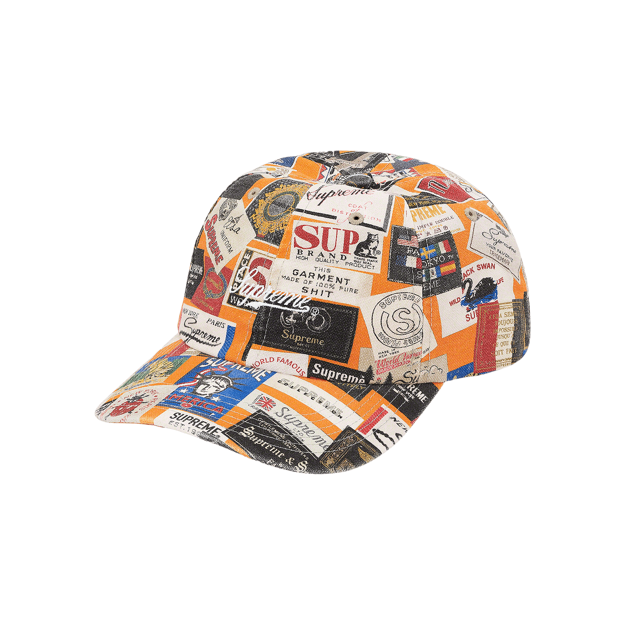 Supreme Labels 6-Panel 'Orange'