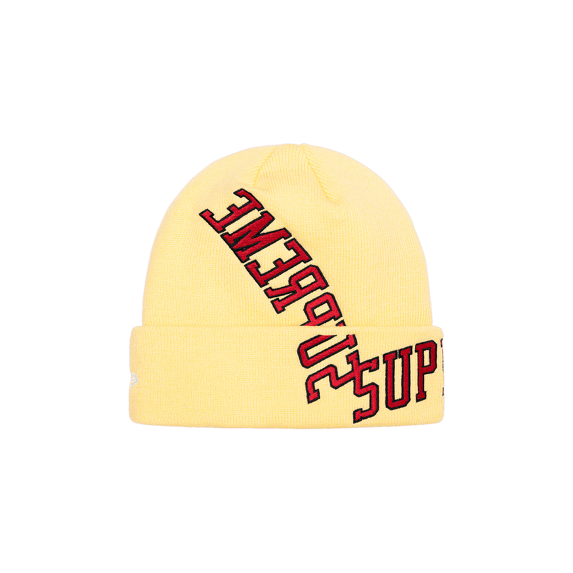 Supreme x New Era Multi Arc Beanie 'Pale Yellow'