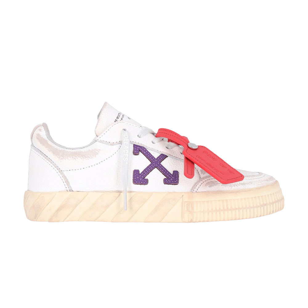 Off-White Wmns Vulc Sneaker 'White Purple Distressed'