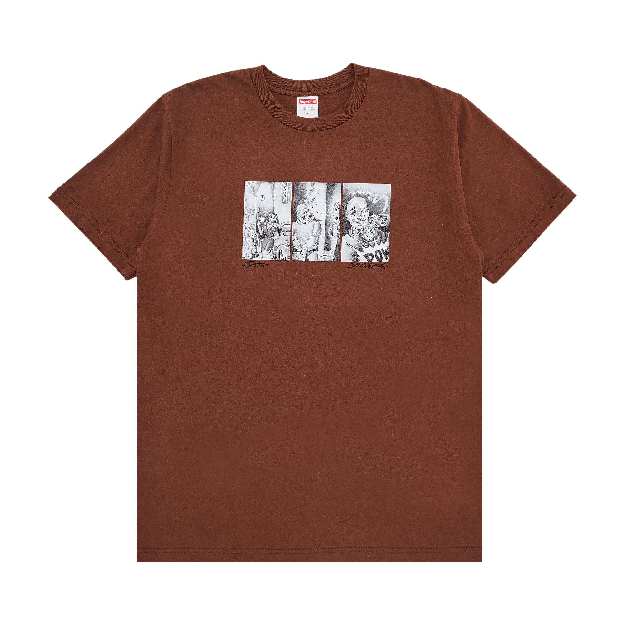 Supreme Mister Cartoon Pow Tee 'Brown'