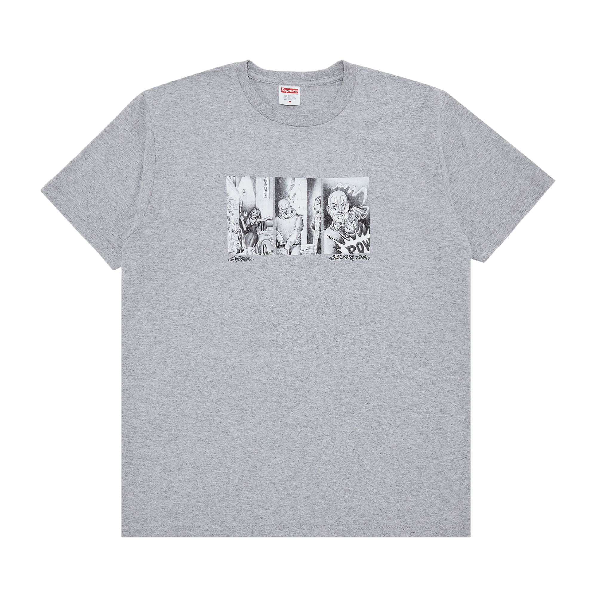 Supreme Mister Cartoon Pow Tee 'Heather Grey'