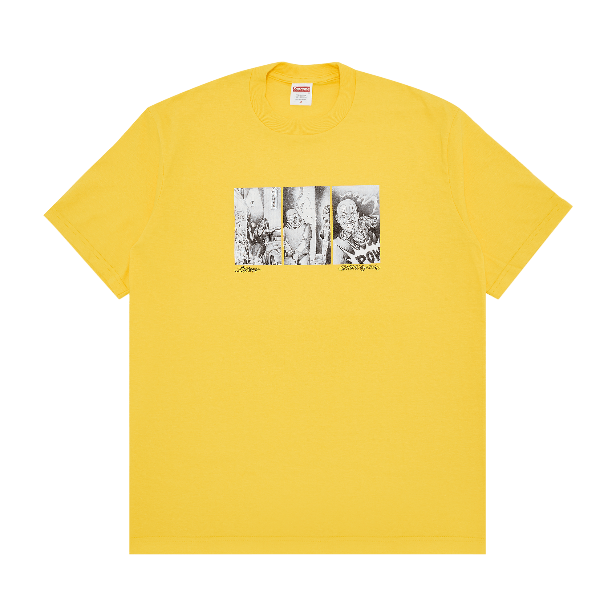 Supreme Mister Cartoon Pow Tee 'Yellow'