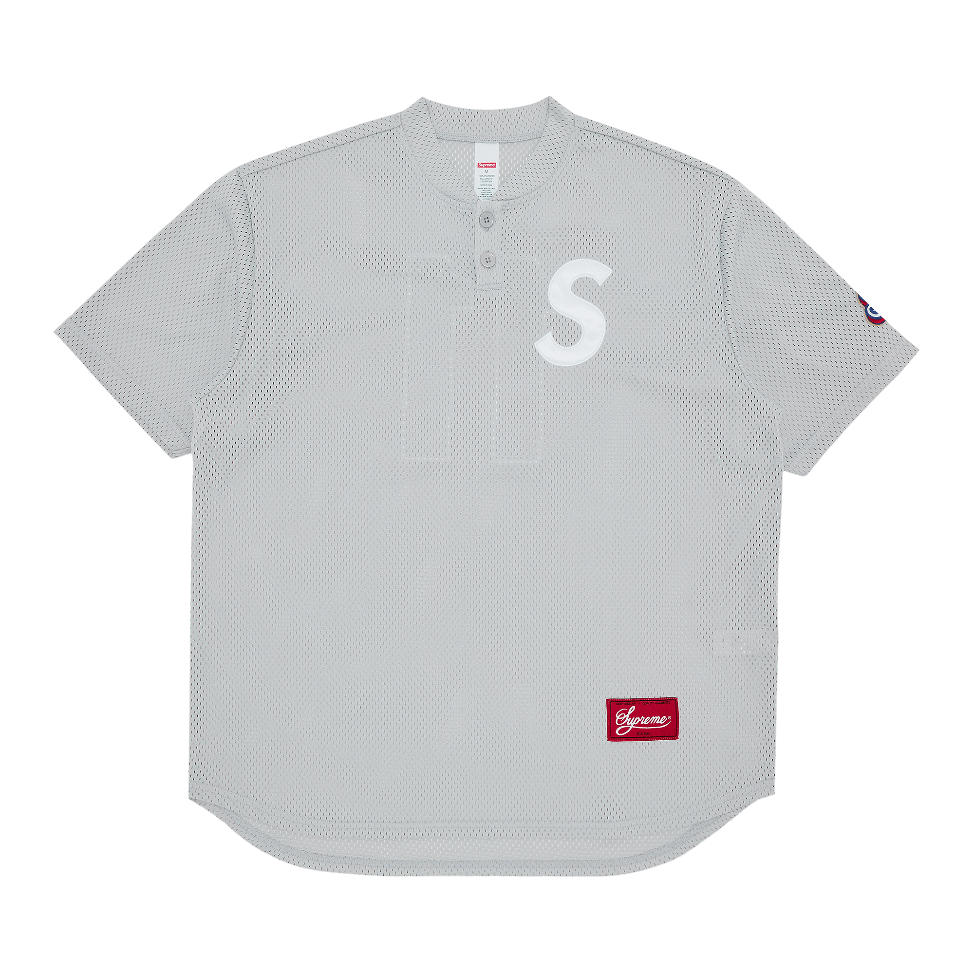 Supreme S Logo Baseball Henley 'Grey'