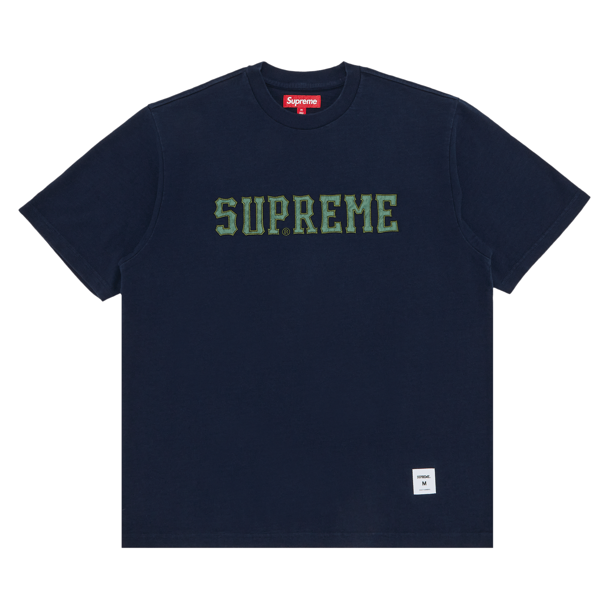 Supreme Twill Appliqué Short-Sleeve Top 'Navy'