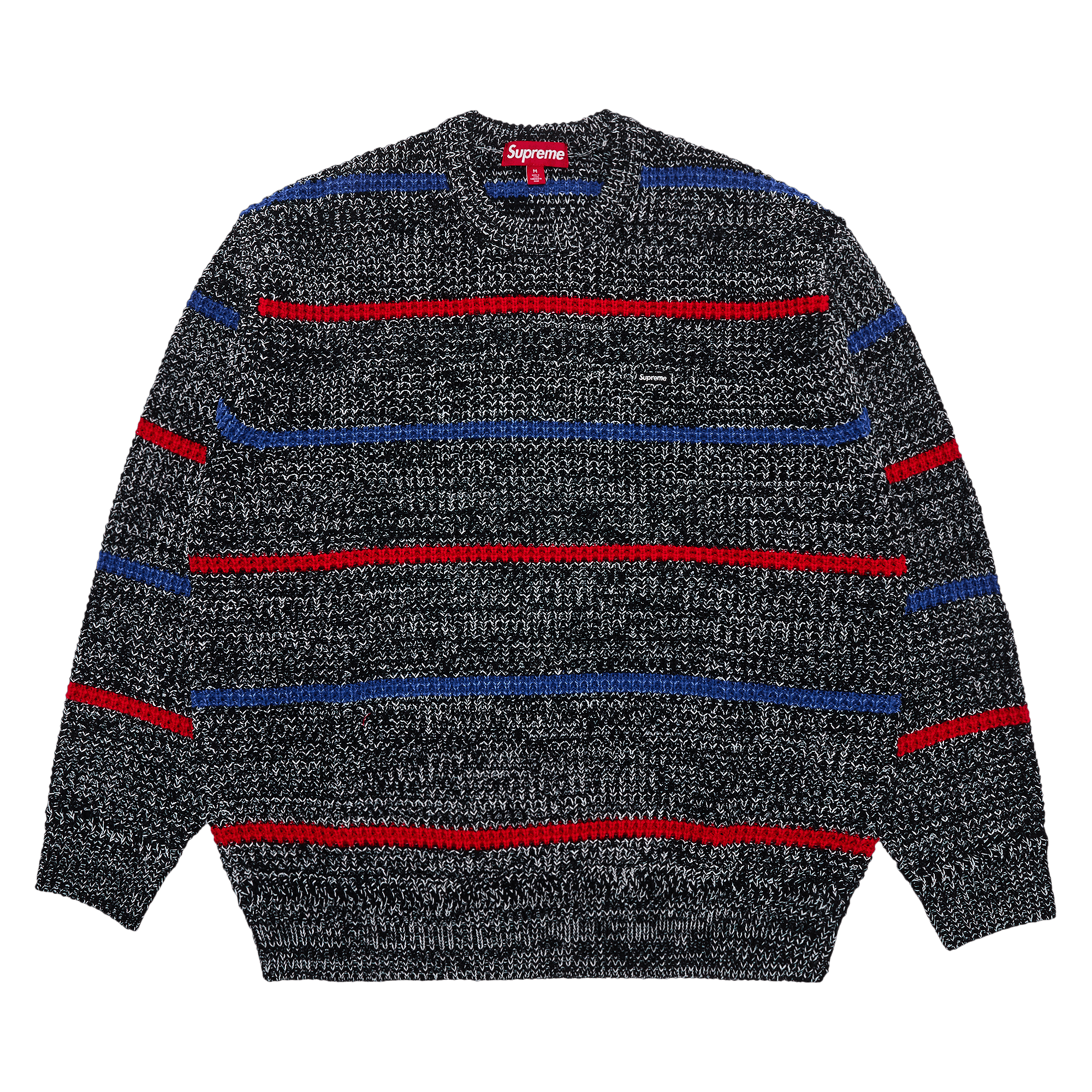 Supreme Waffle Small Box Sweater 'Stripe M�lange'