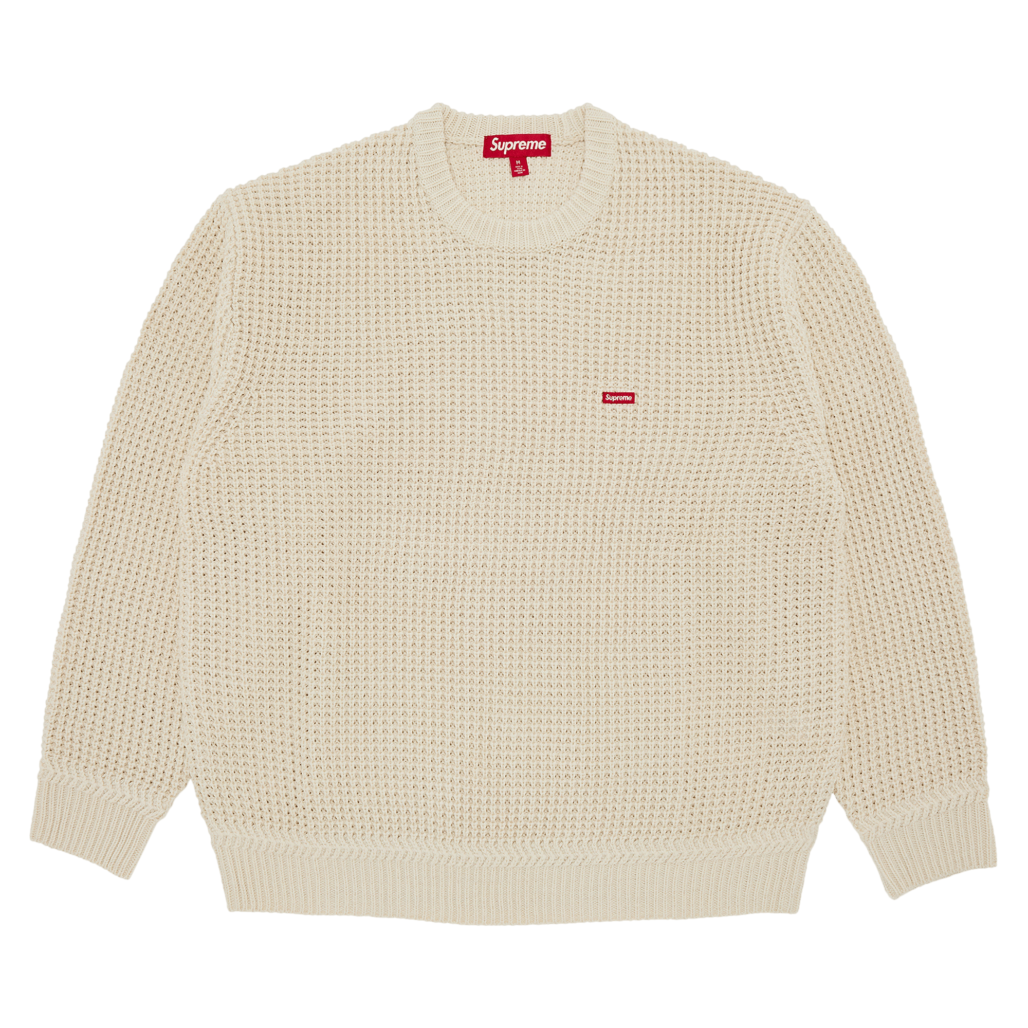 Supreme Waffle Small Box Sweater 'Stone'