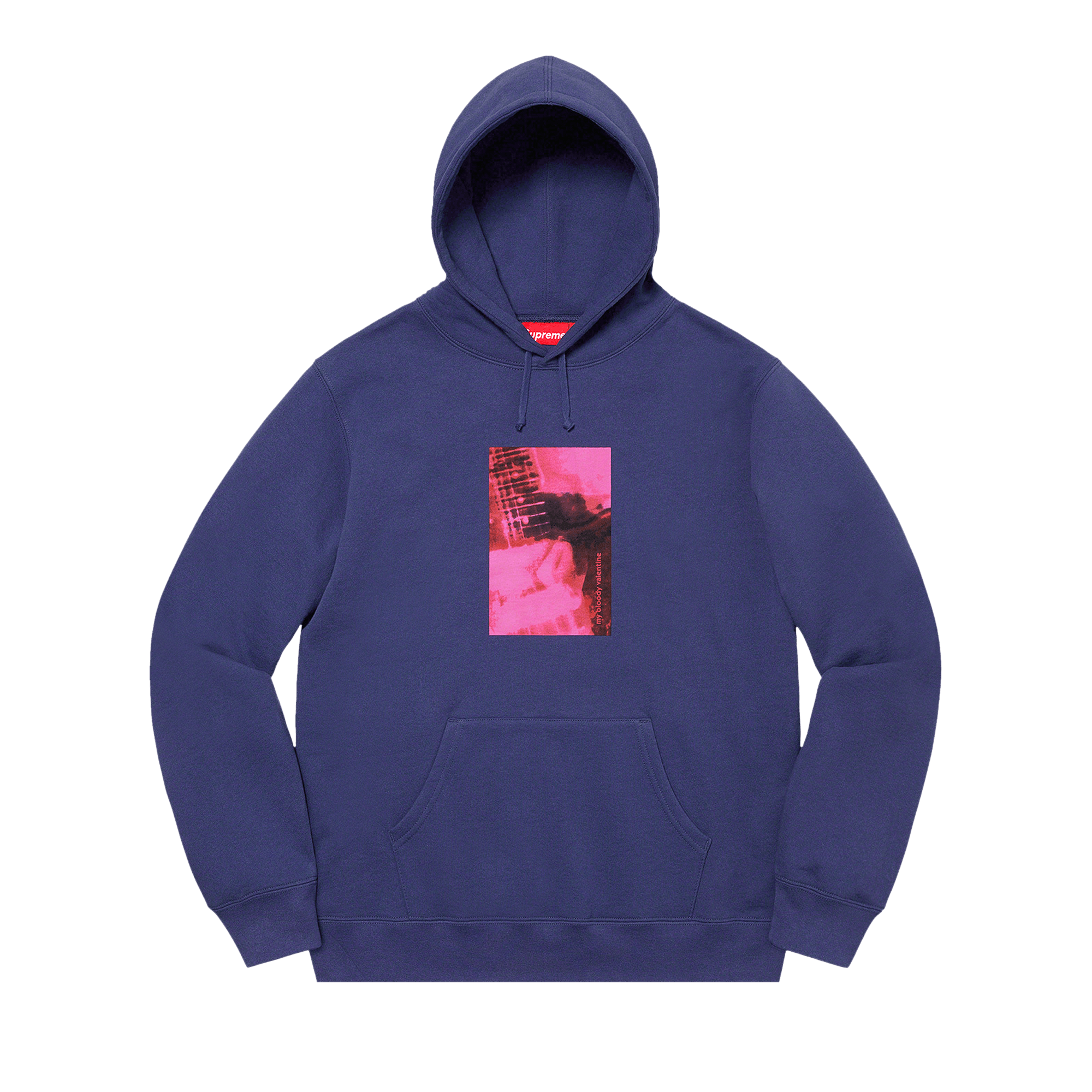 Supreme x My Bloody Valentine Hooded Sweatshirt 'Washed Navy'