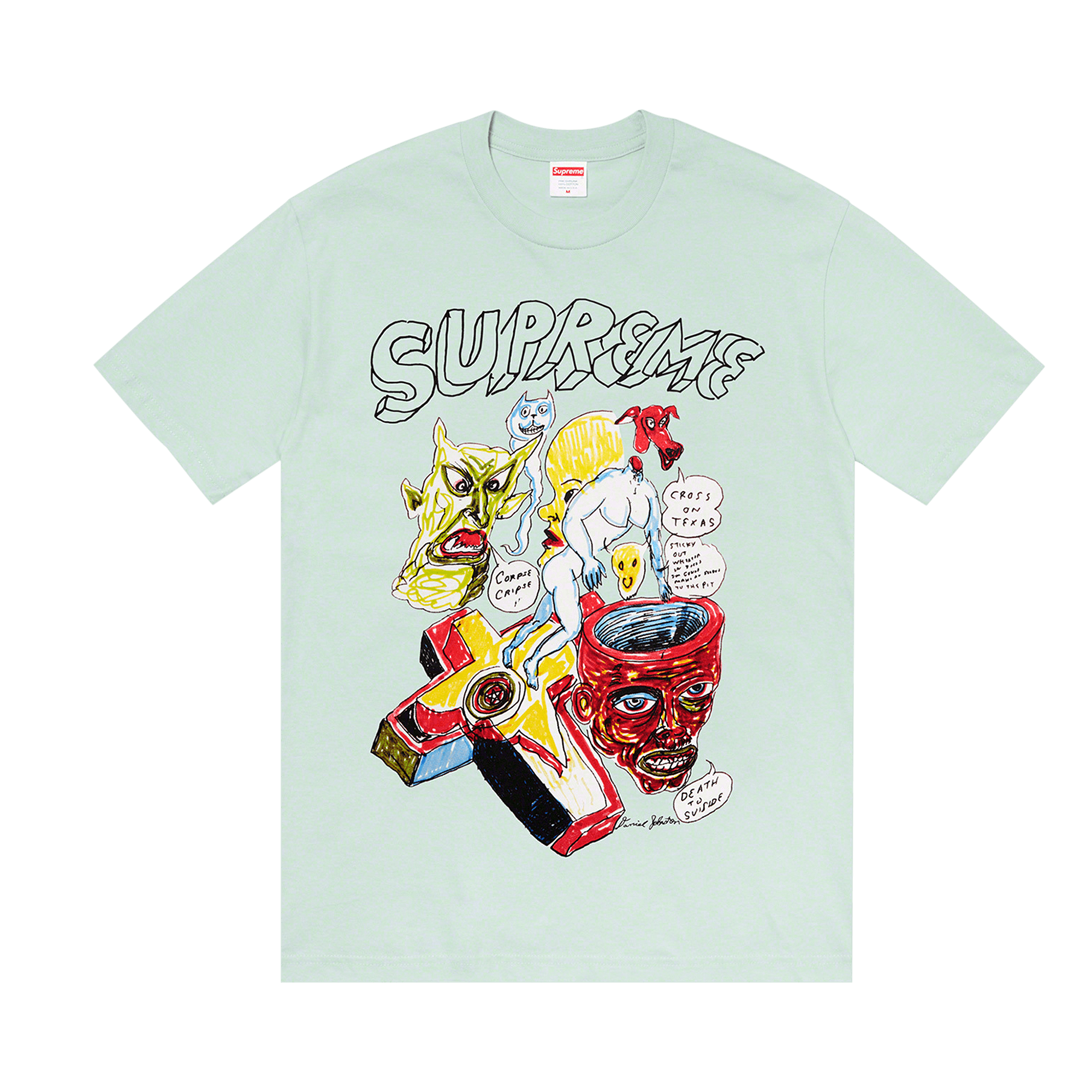 Supreme x Daniel Johnston Tee 'Light Teal'