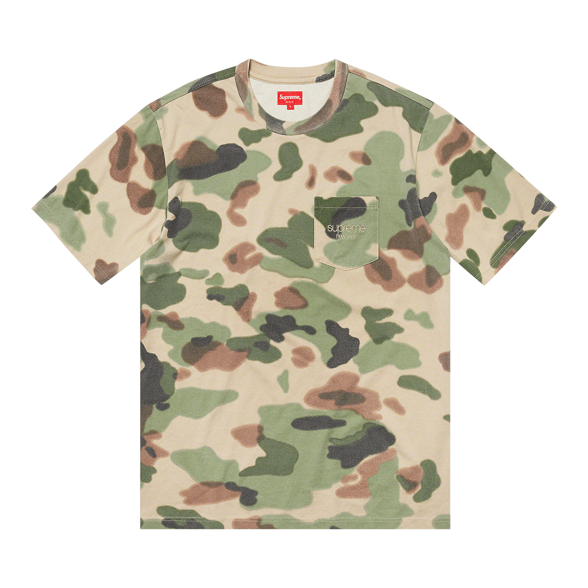 Supreme Overdyed Pocket Tee 'Painted Camo'