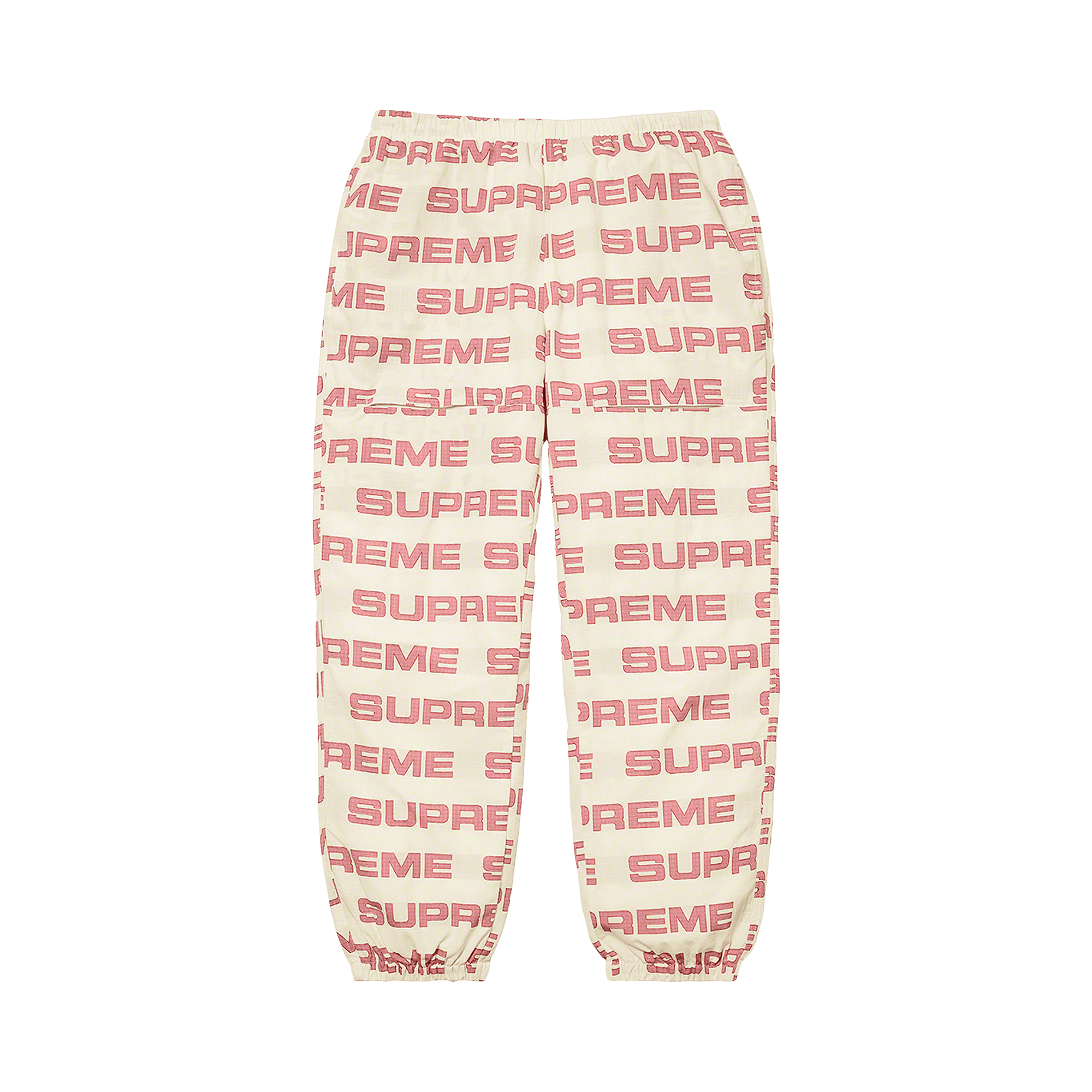 Supreme Logo Ripstop Track Pant 'Natural'