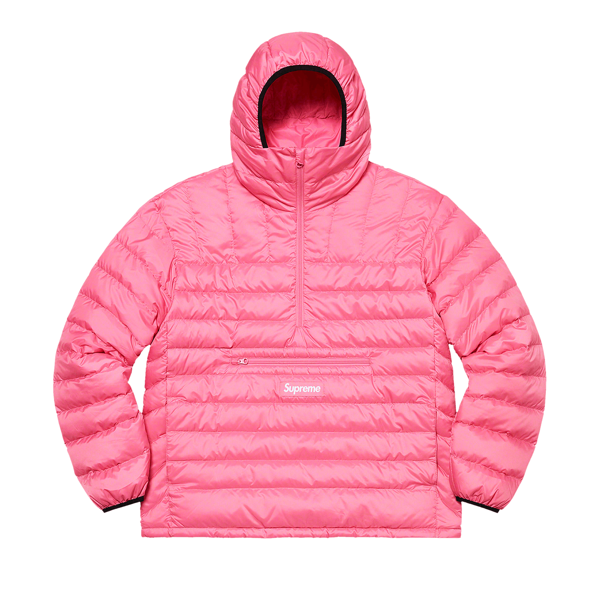 Supreme Micro Down Half Zip Hooded Pullover 'Pink'