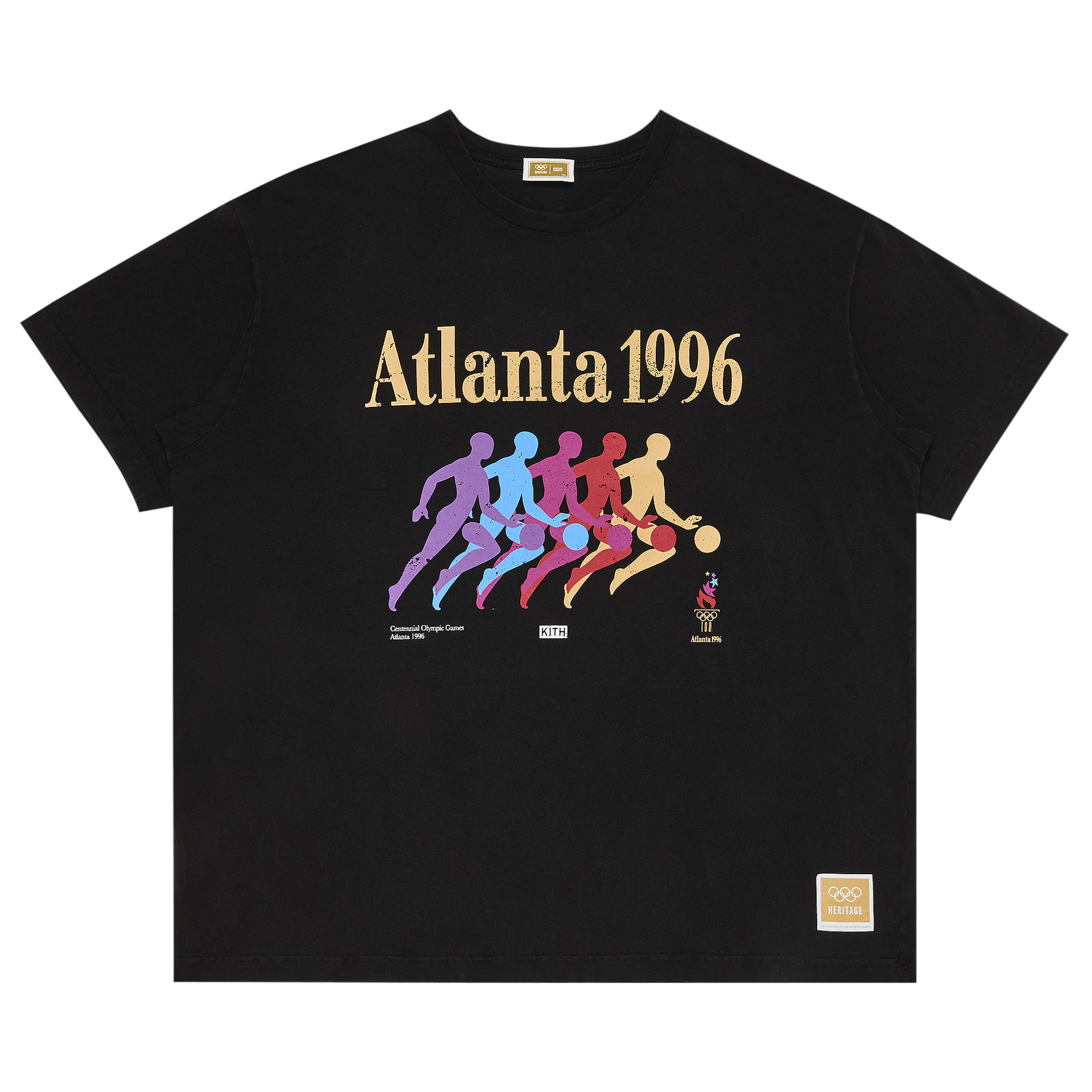 Kith For Olympics Heritage Atlanta Basketball Vintage Tee 'Black'