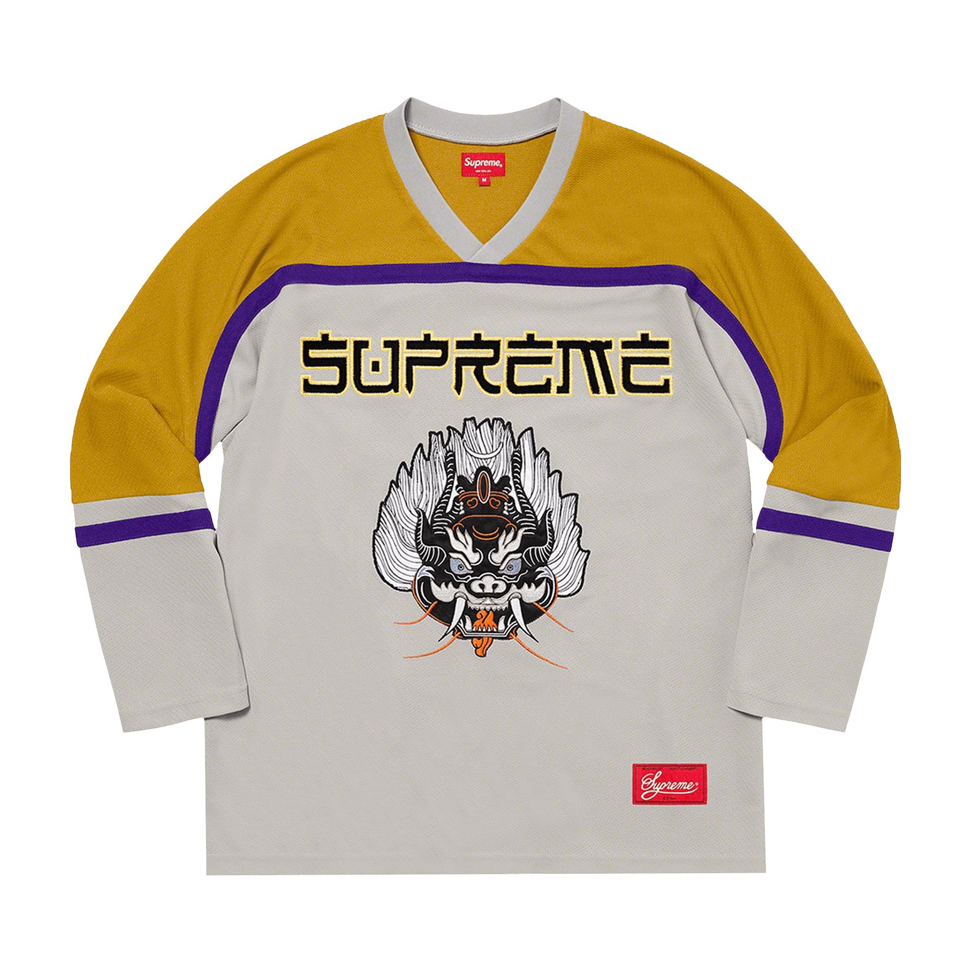 Supreme Demon Hockey Jersey 'Grey'