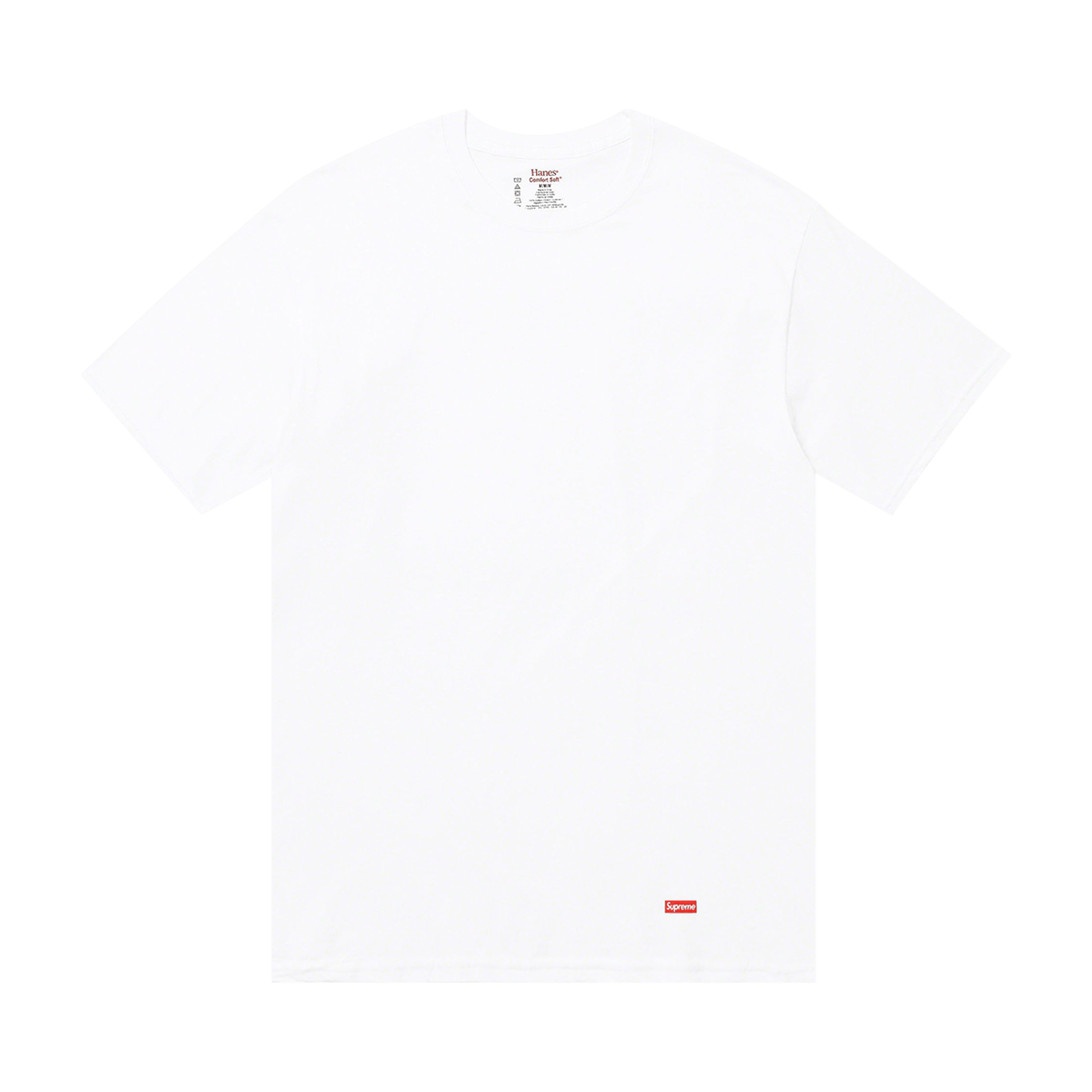 Supreme x Hanes Tagless Tees (3 Pack) 'White'