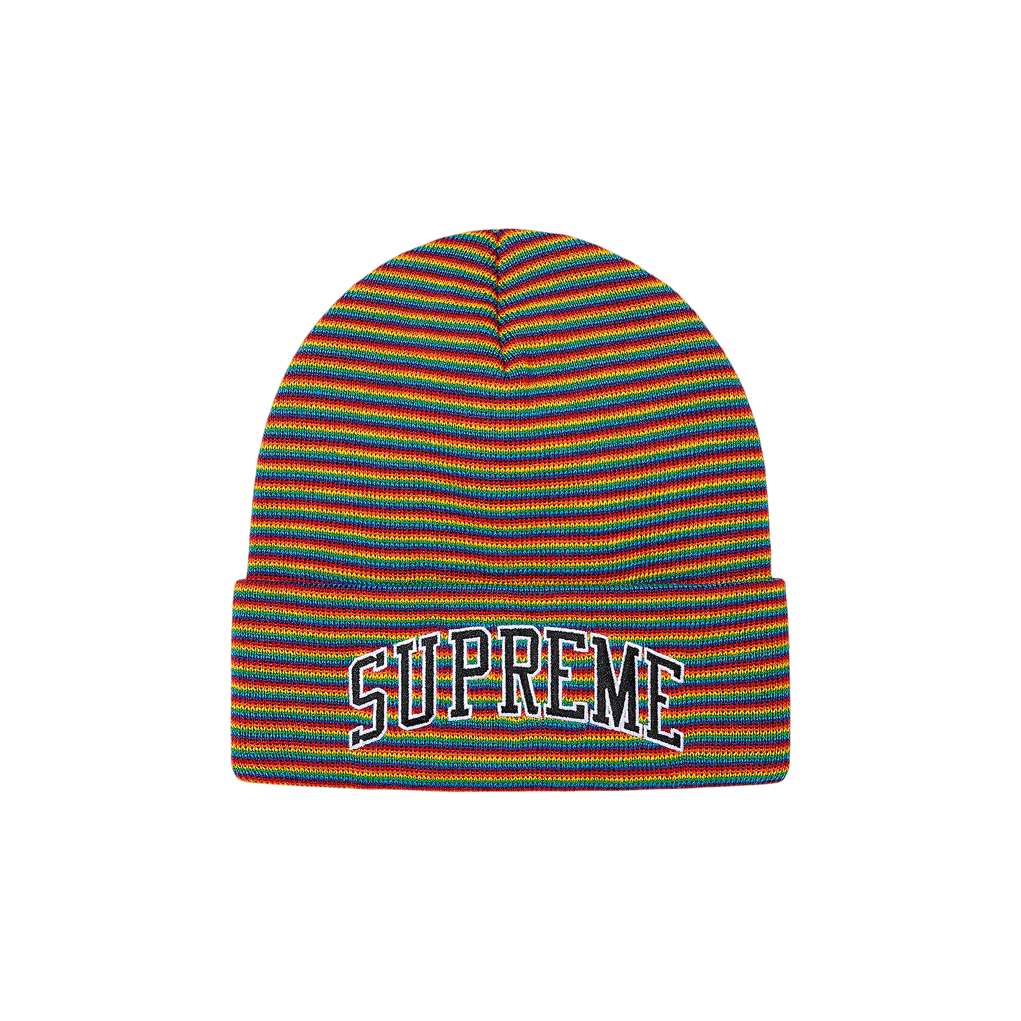 Supreme Rainbow Stripe Beanie 'Multicolor'