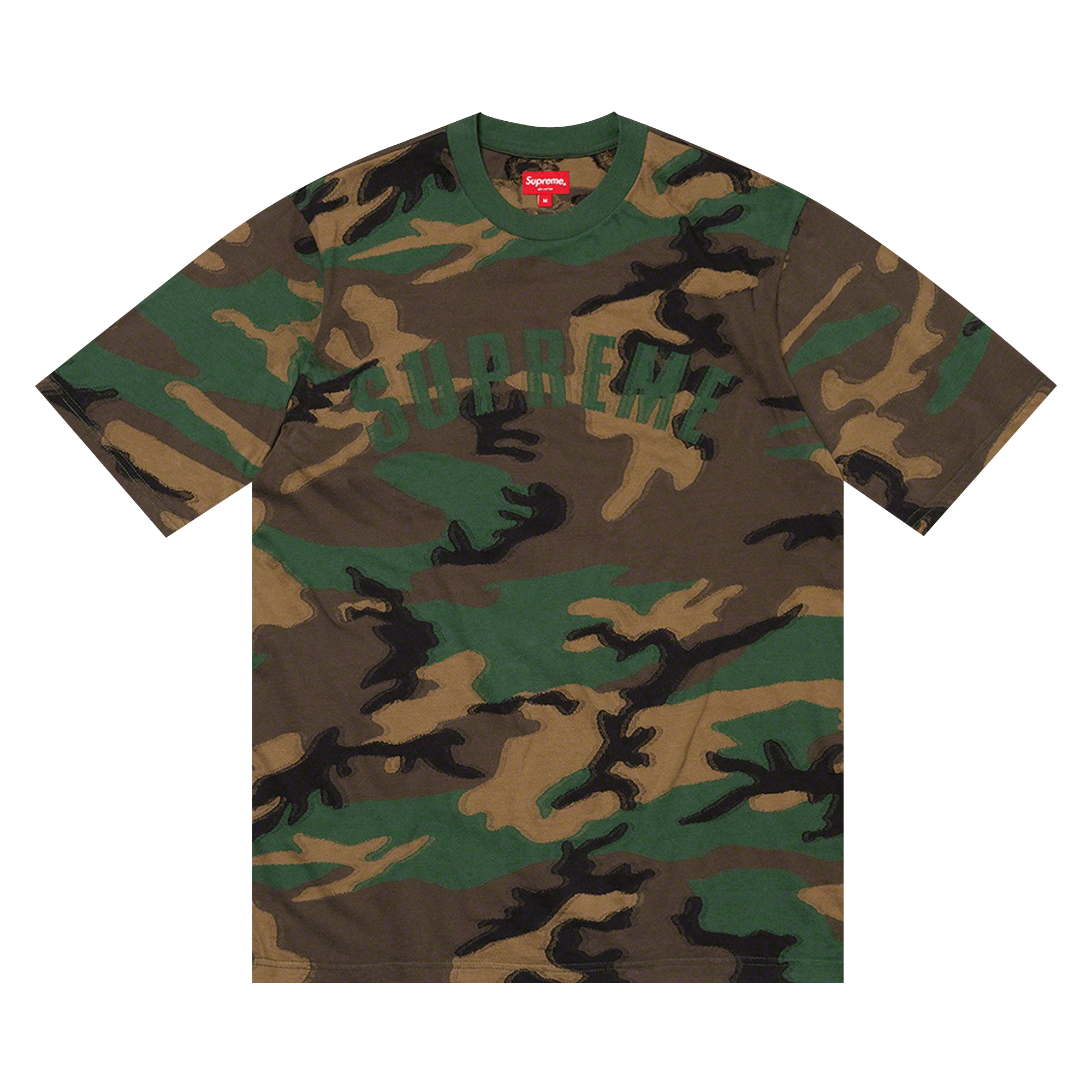 Supreme Intarsia Camo Short-Sleeve Top 'Woodland Camo'