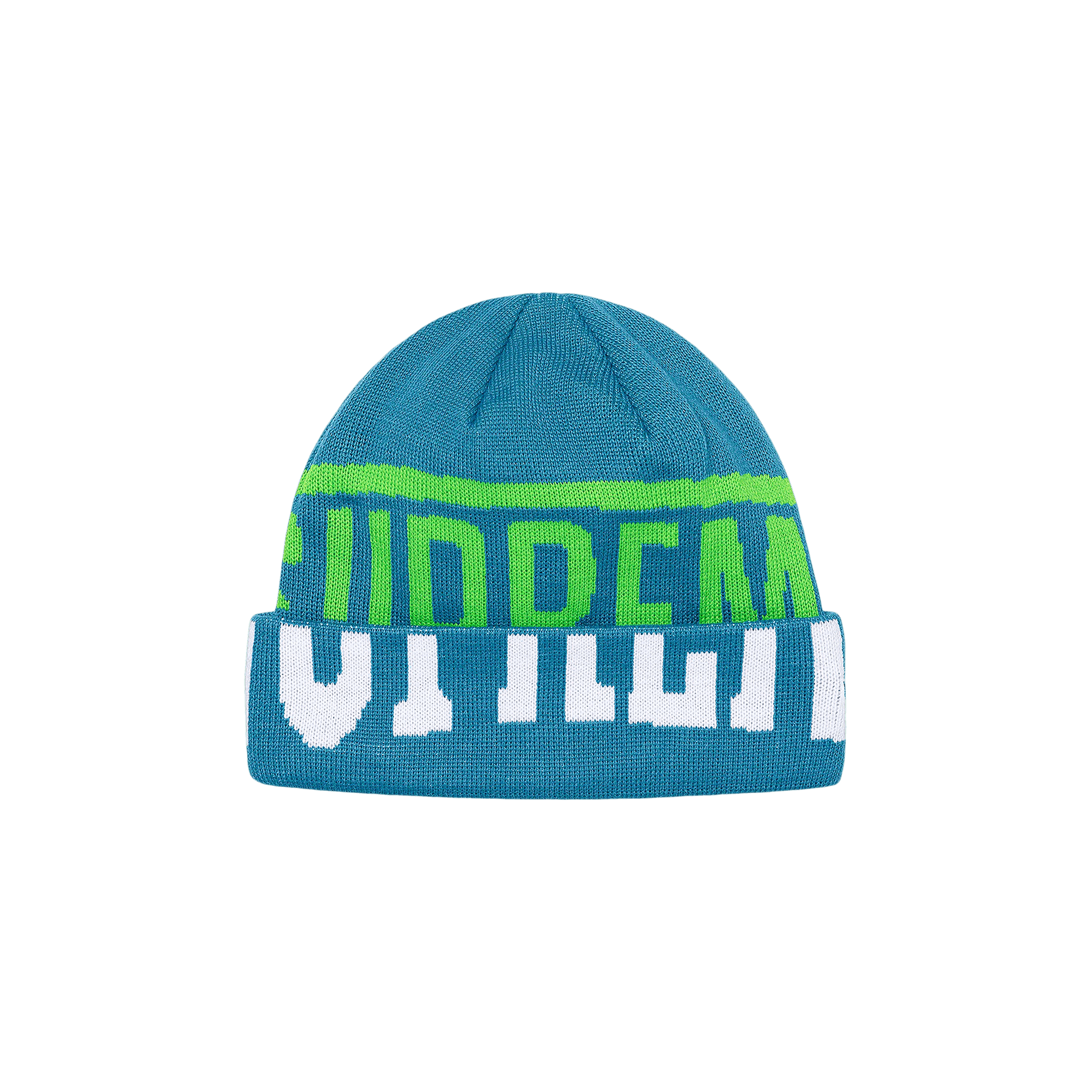 Supreme New Era 2-Tone Logo Beanie 'Teal'