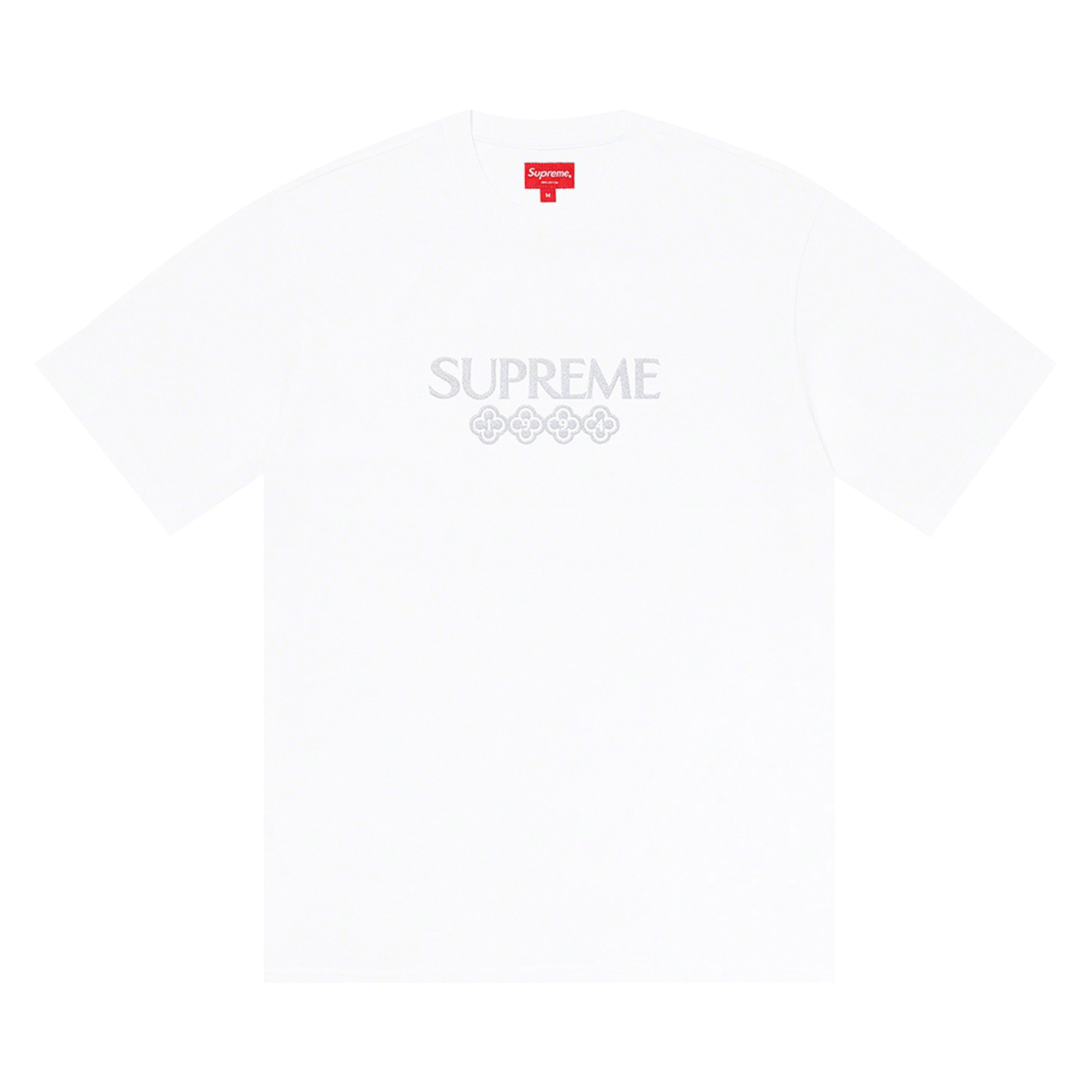 Supreme Glitter Short-Sleeve Top 'White'