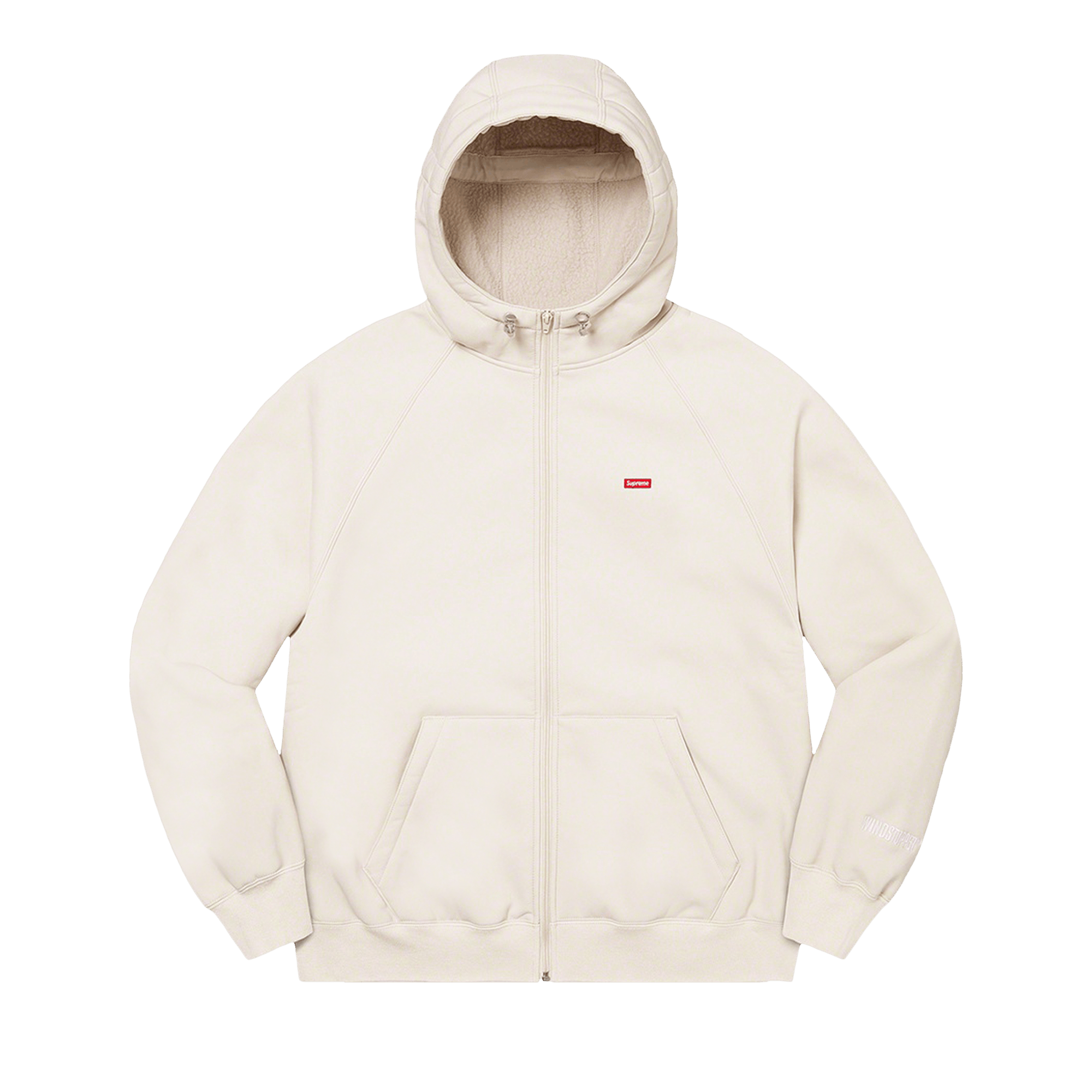 Supreme WINDSTOPPER Zip Up Hooded Sweatshirt 'Stone'
