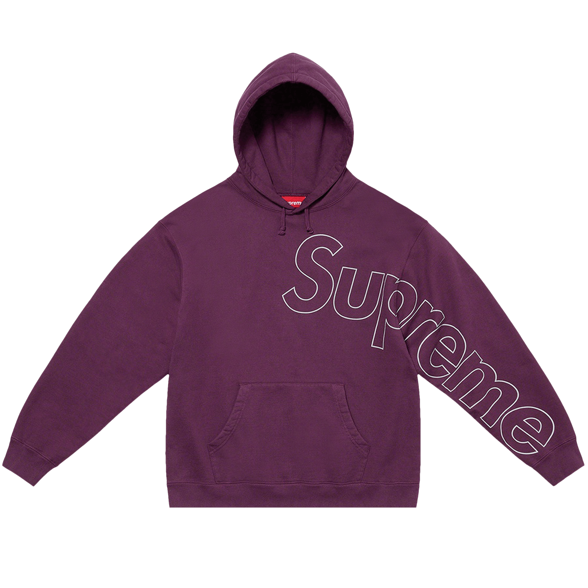 Supreme Reflective Hooded Sweatshirt 'Eggplant'