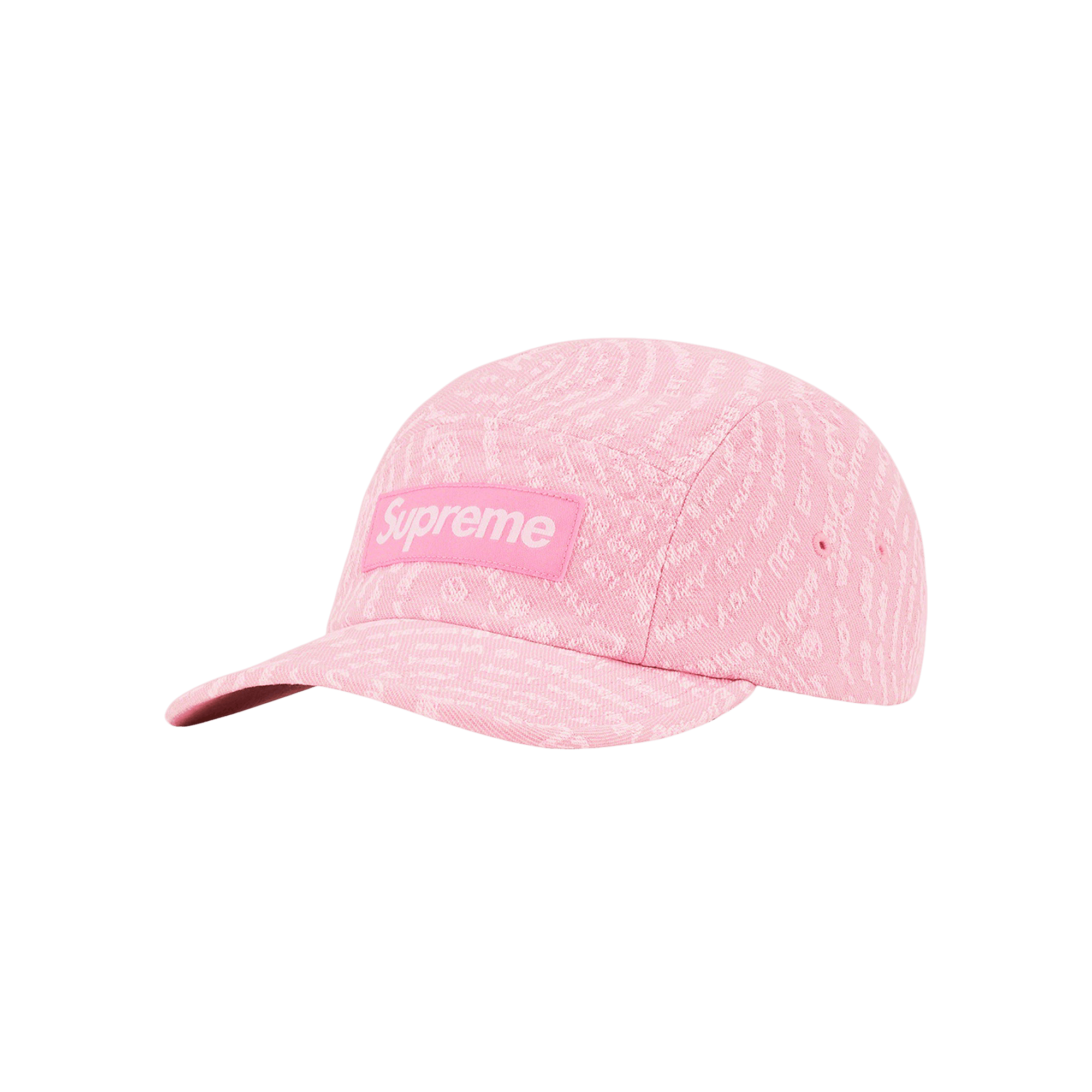 Supreme Circles Jacquard Denim Camp Cap 'Pink'