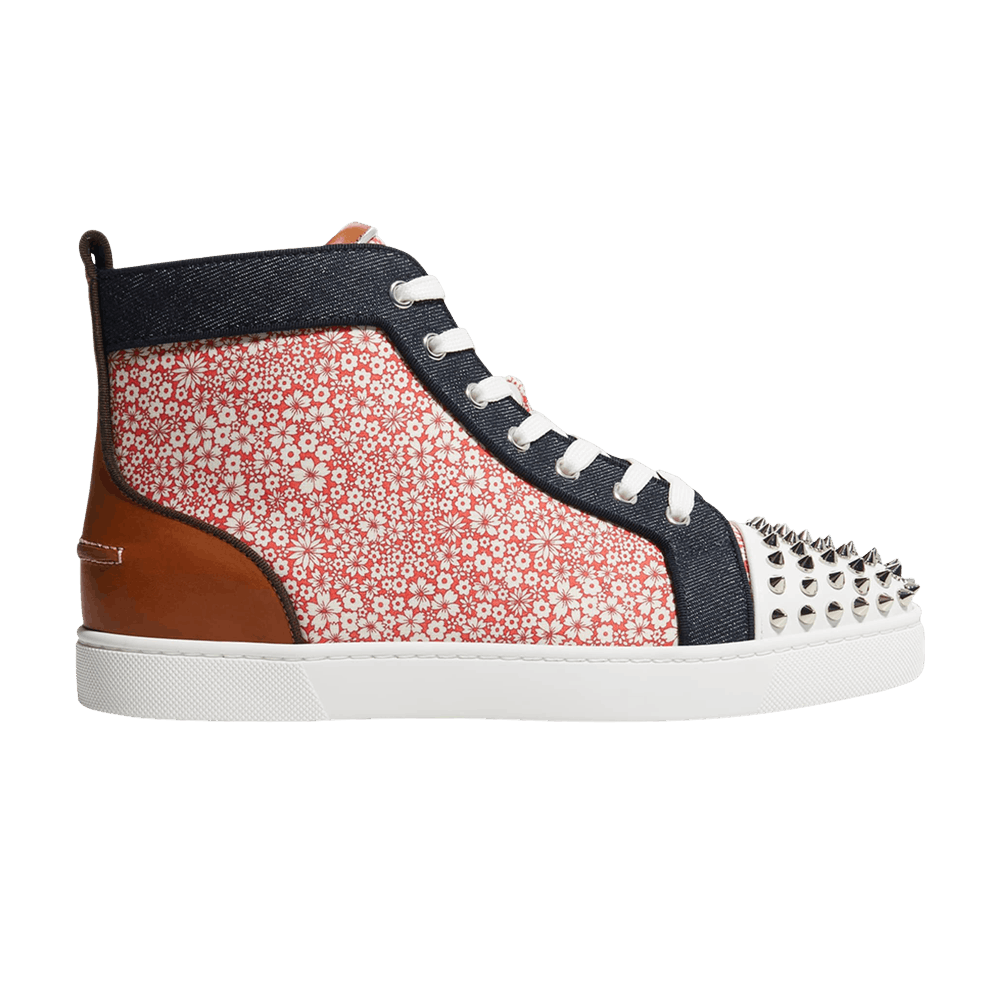 Christian Louboutin Louis Flat Calf Spikes High 'Floral'