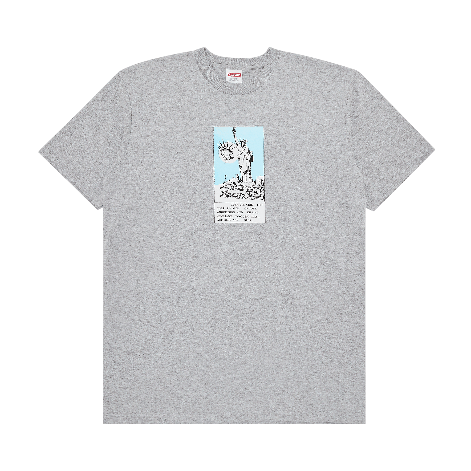 Supreme Liberty Tee 'Heather Grey'