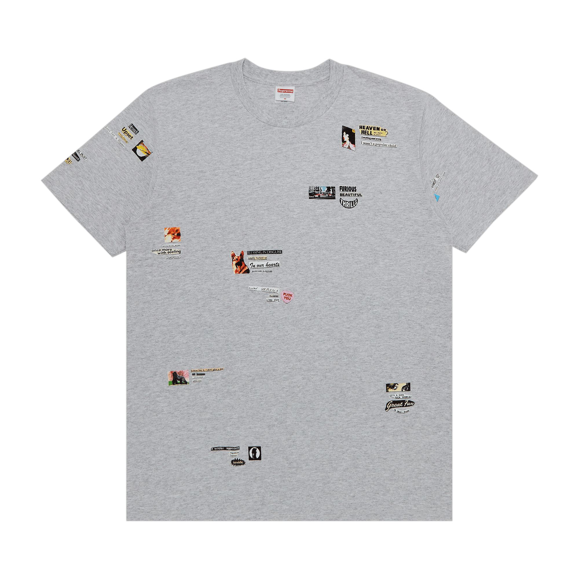 Supreme Upset Tee 'Ash Grey'