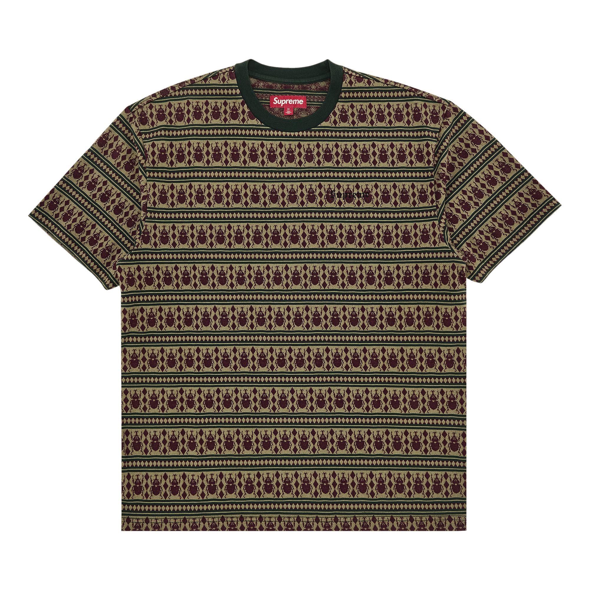 Supreme Jacquard Scarab Short-Sleeve Top 'Olive'