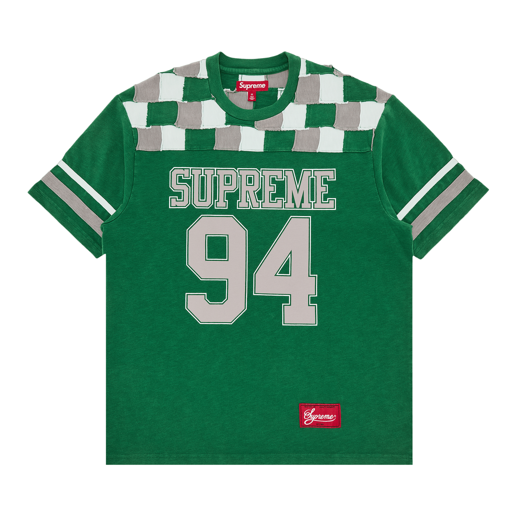 Supreme Patchwork Yoke Football Top 'Green'