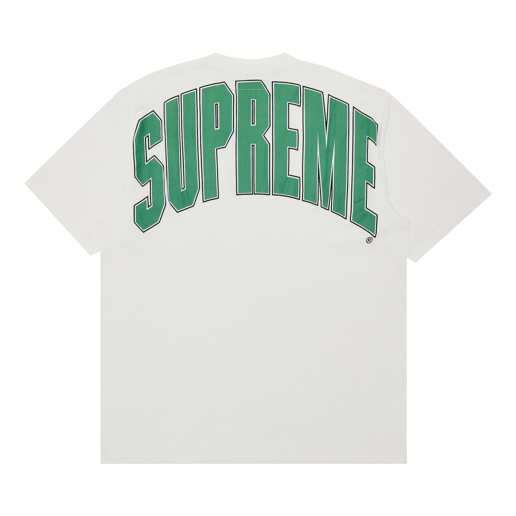 Supreme Cracked Back Arc Short-Sleeve Top 'White'