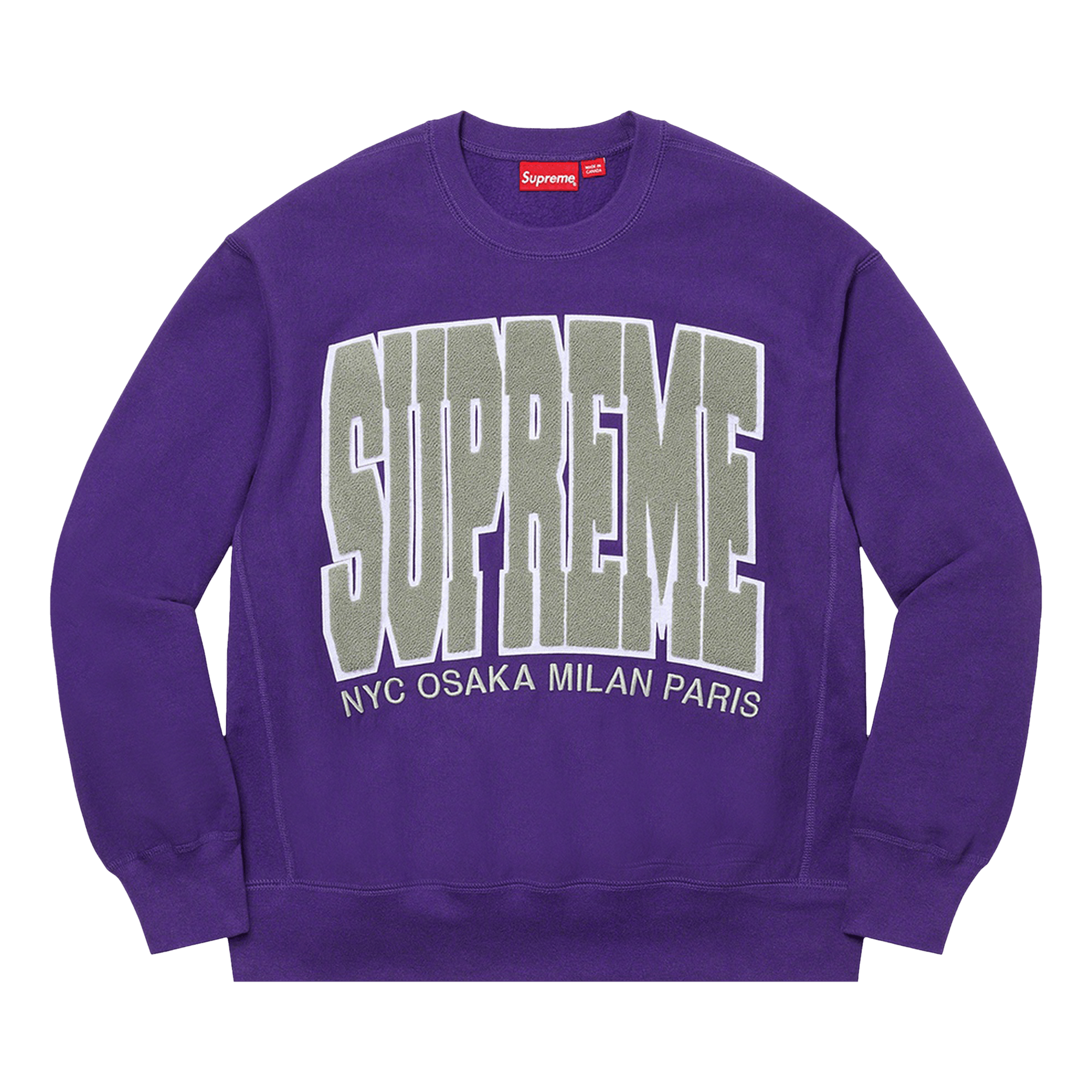 Supreme Cities Arc Crewneck 'Purple'