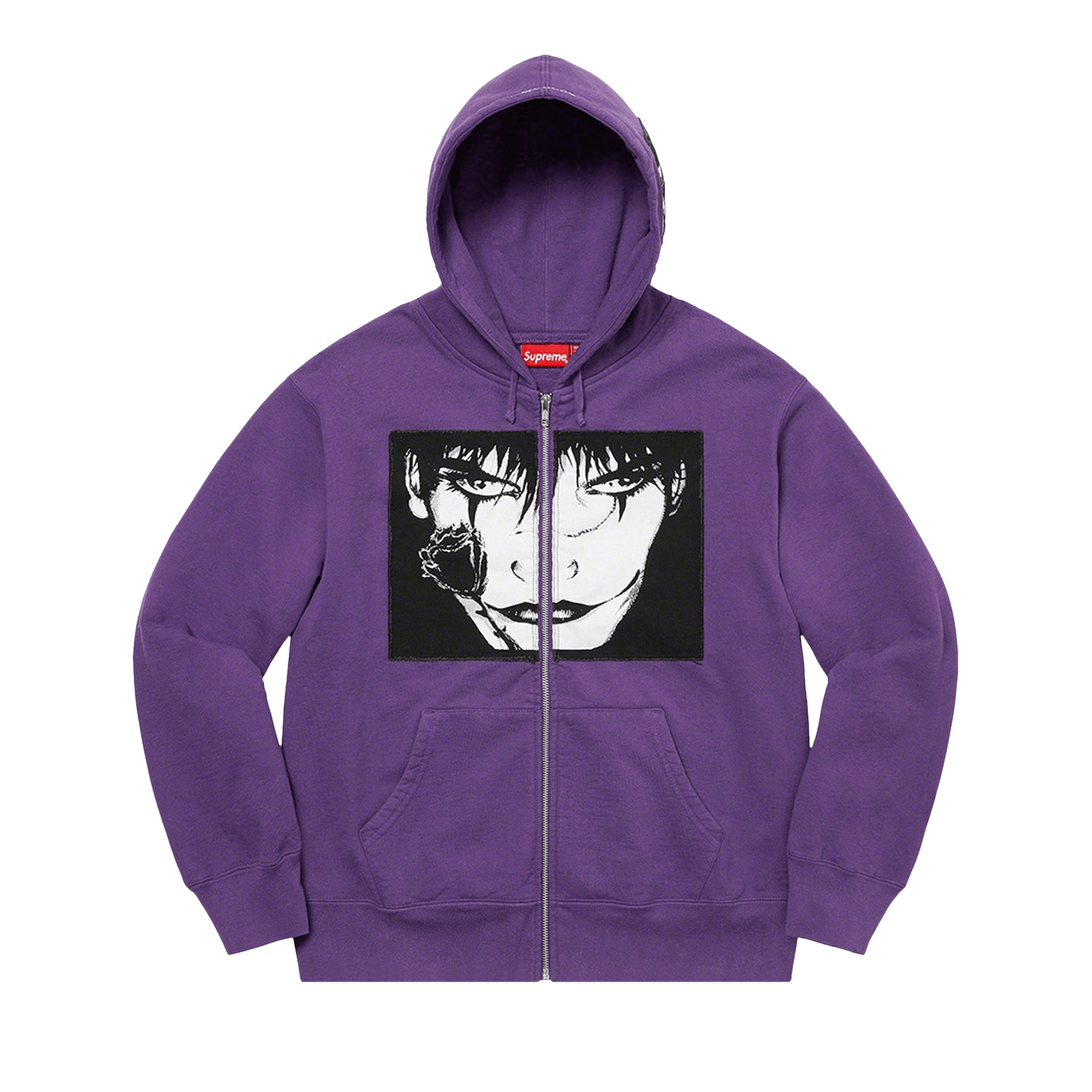 Supreme x The Crow Zip Up Hooded Sweatshirt 'Dusty Purple'