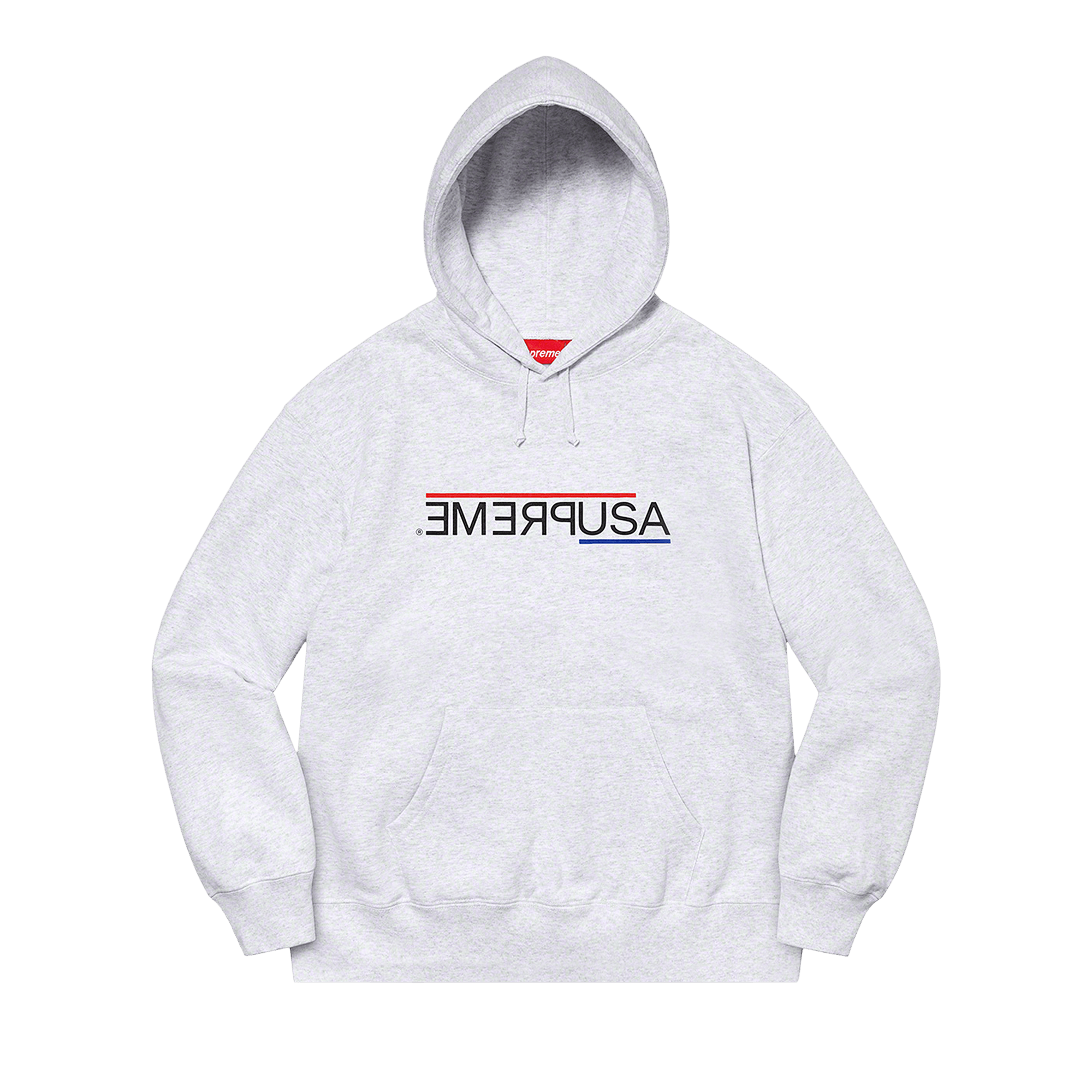 Supreme USA Hooded Sweatshirt 'Ash Grey'