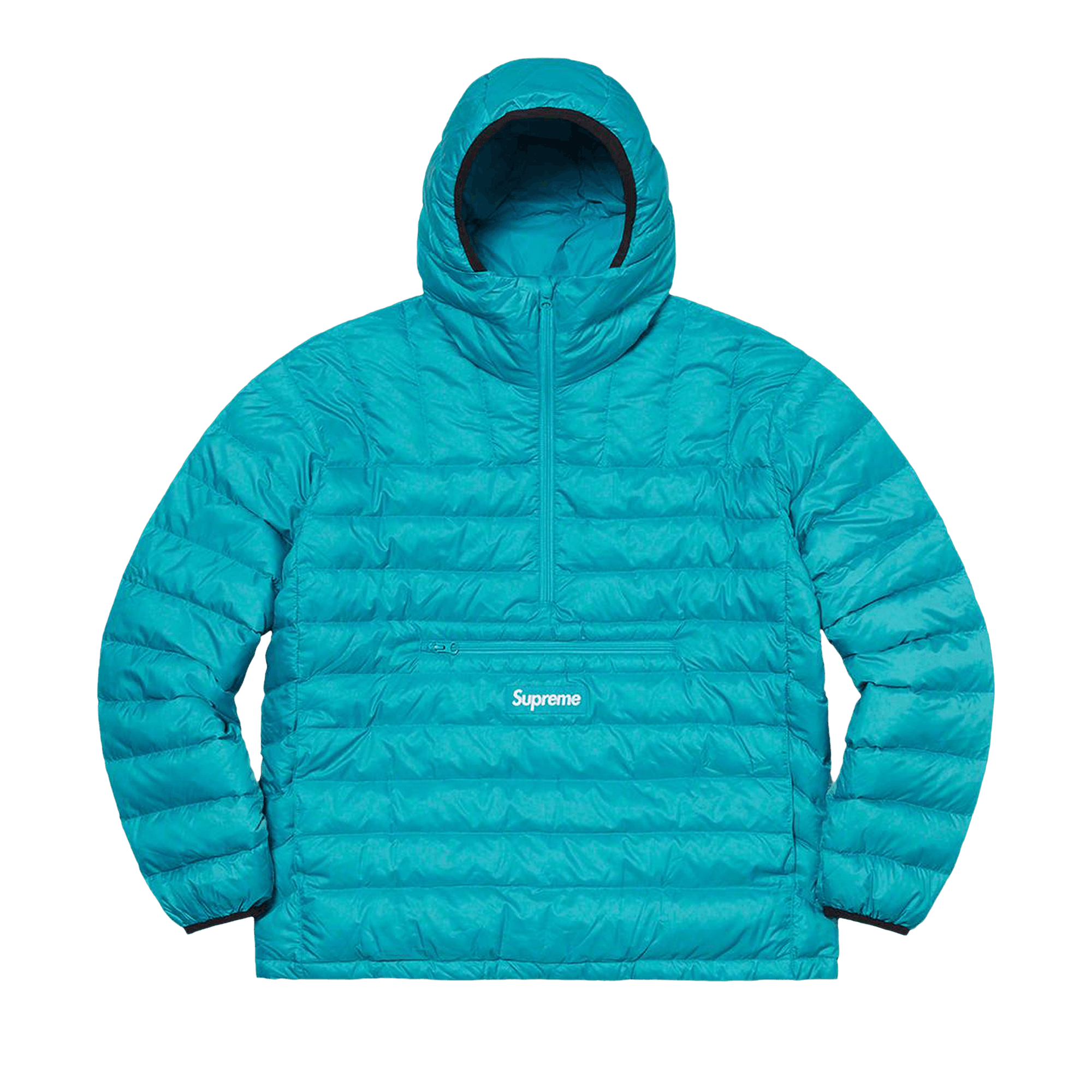 Supreme Micro Down Half Zip Hooded Pullover 'Teal'