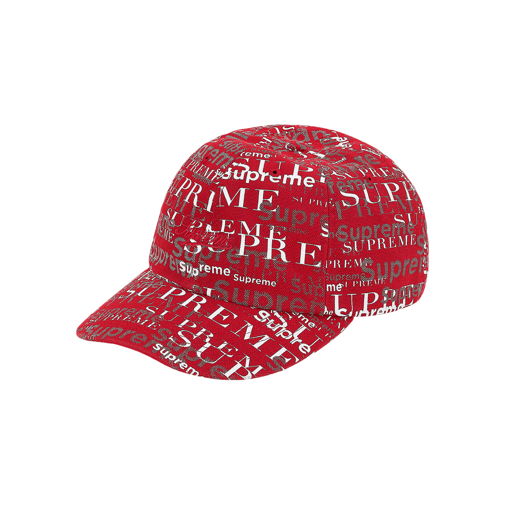 Supreme Logo Pattern 6-Panel 'Dark Red'