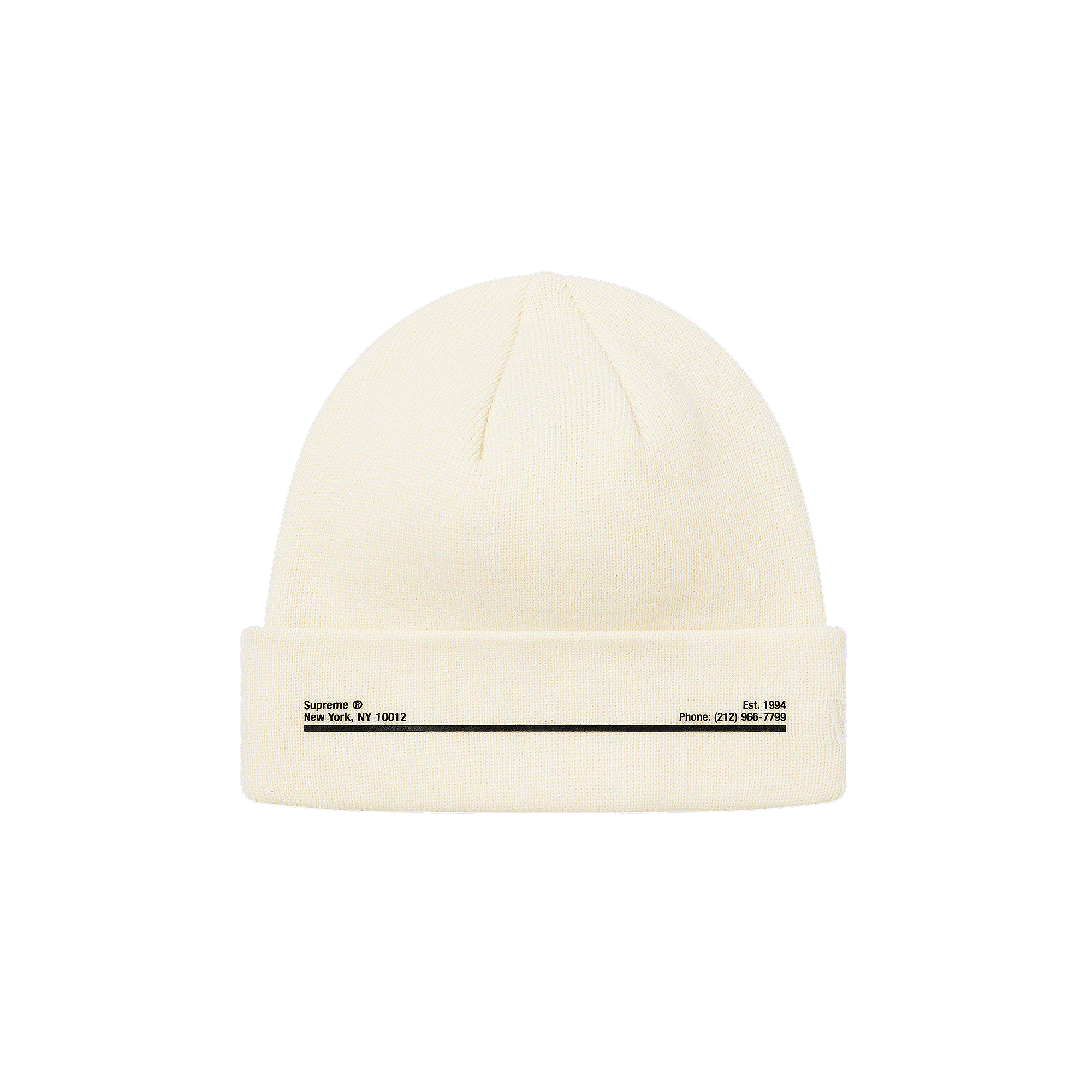 Supreme x New Era Shop Beanie - New York 'Natural'