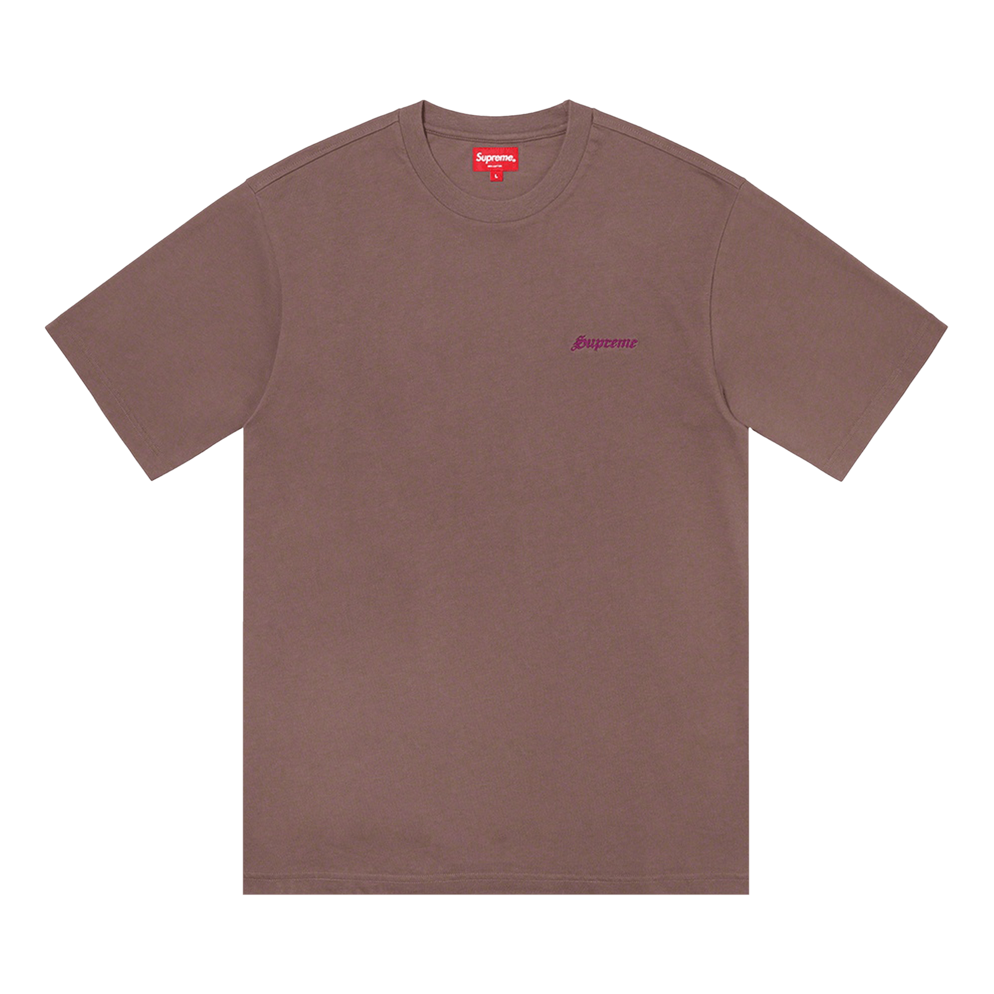 Supreme Washed Short-Sleeve Tee 'Brown'