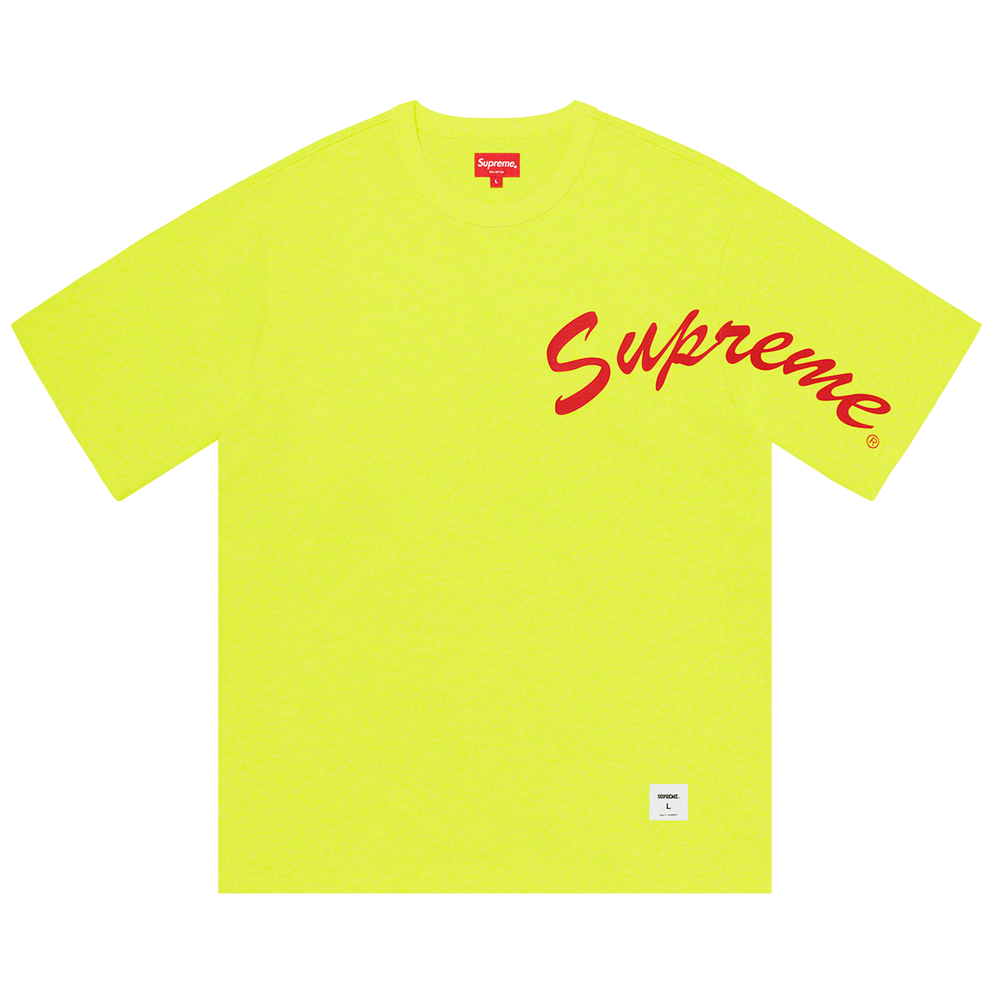 Supreme Shoulder Arc Short-Sleeve Top 'Fluorescent Yellow'