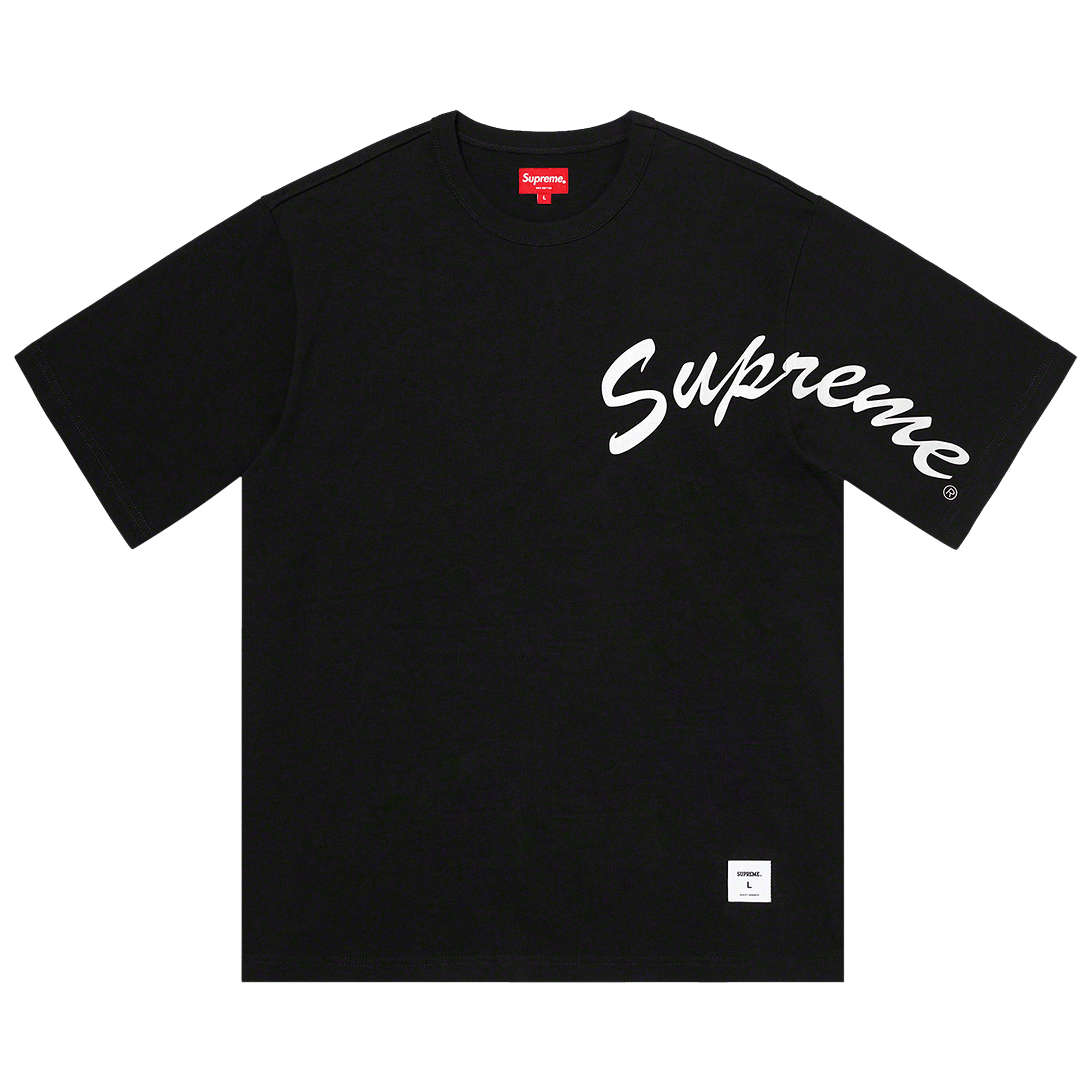 【Supreme】Tape T-Shirt★Black★25SS★ Supreme Tape Tee (SS25) - $40