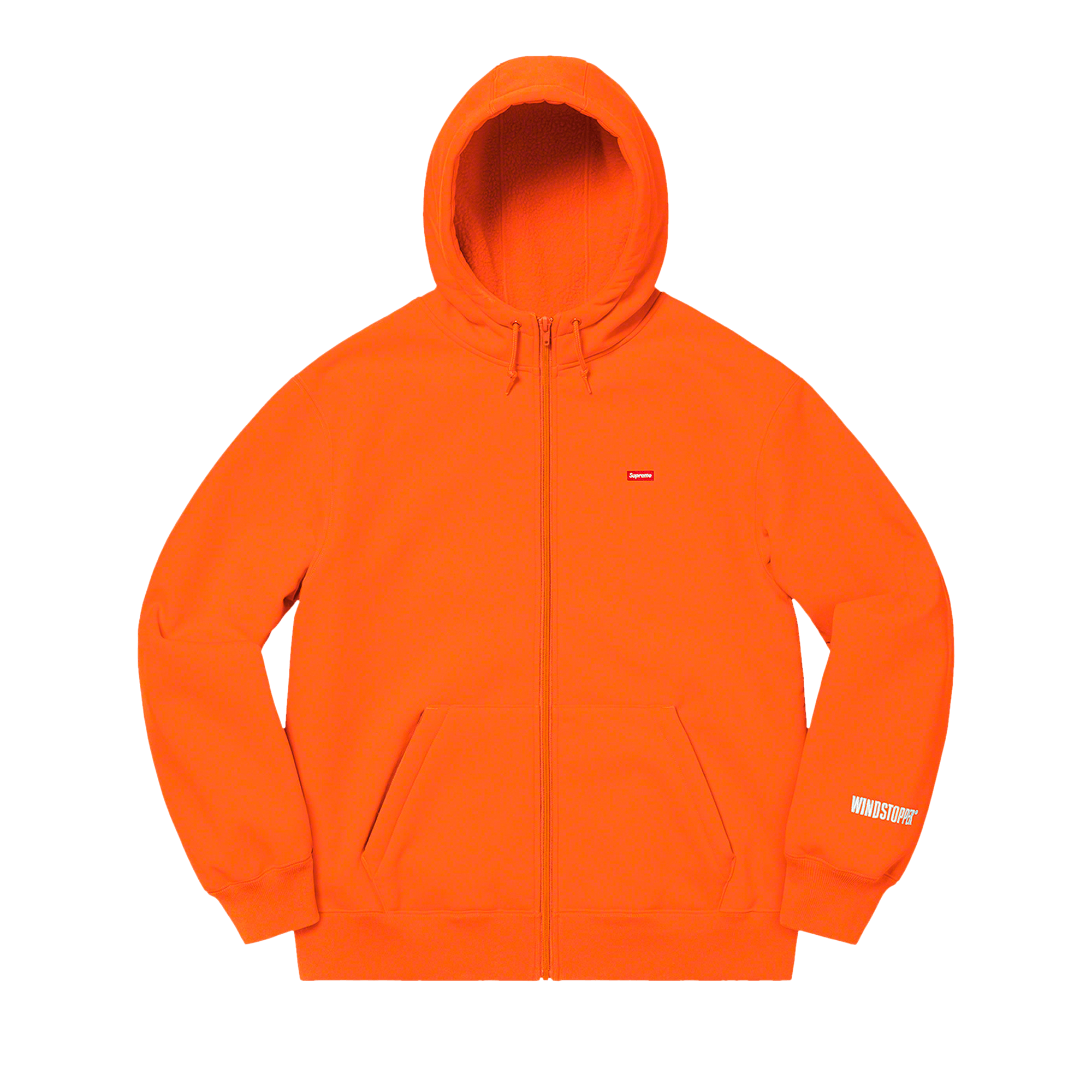 Supreme x WINDSTOPPER Zip Up Hooded Sweatshirt 'Orange'
