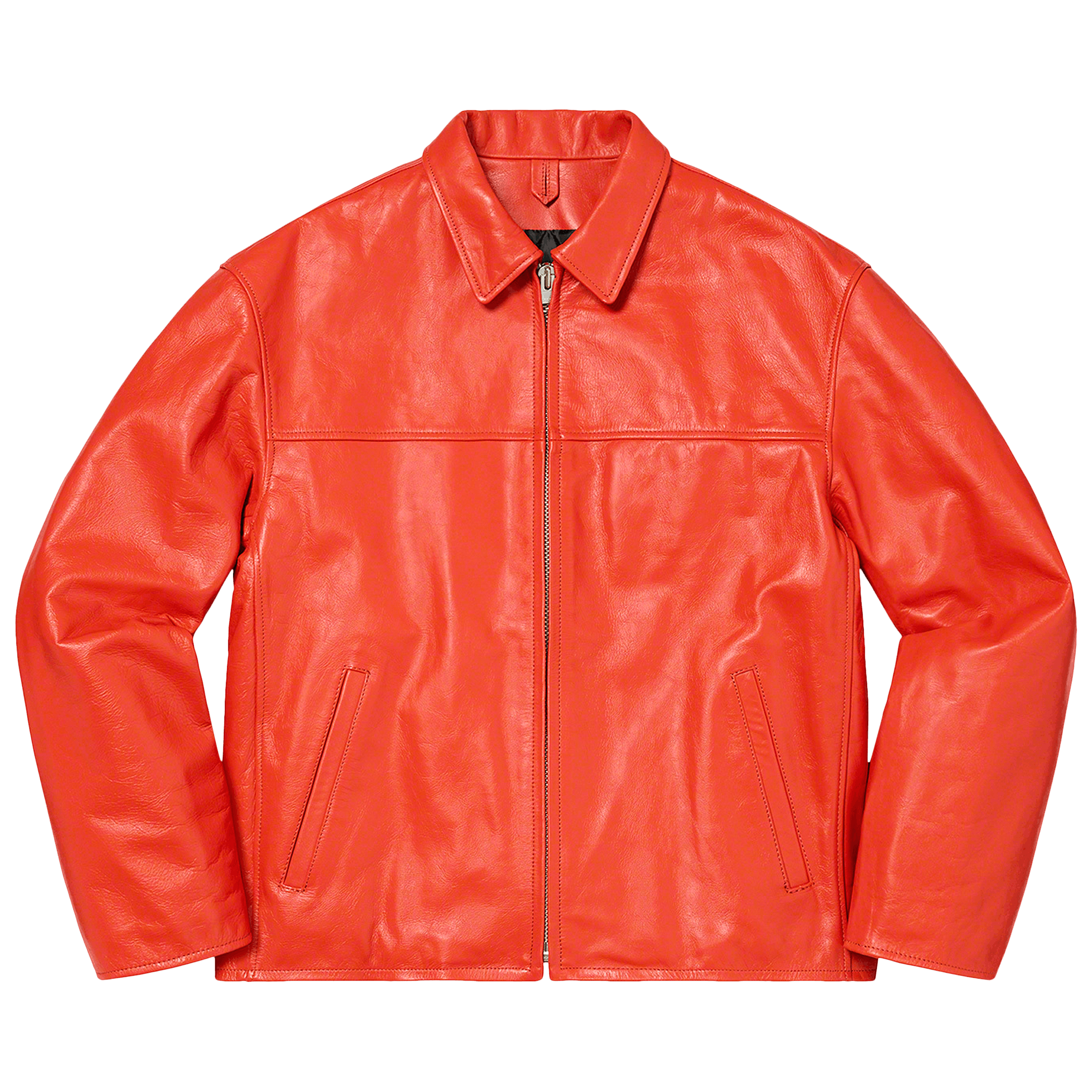 Supreme x Yohji Yamamoto Leather Work Jacket 'Orange'