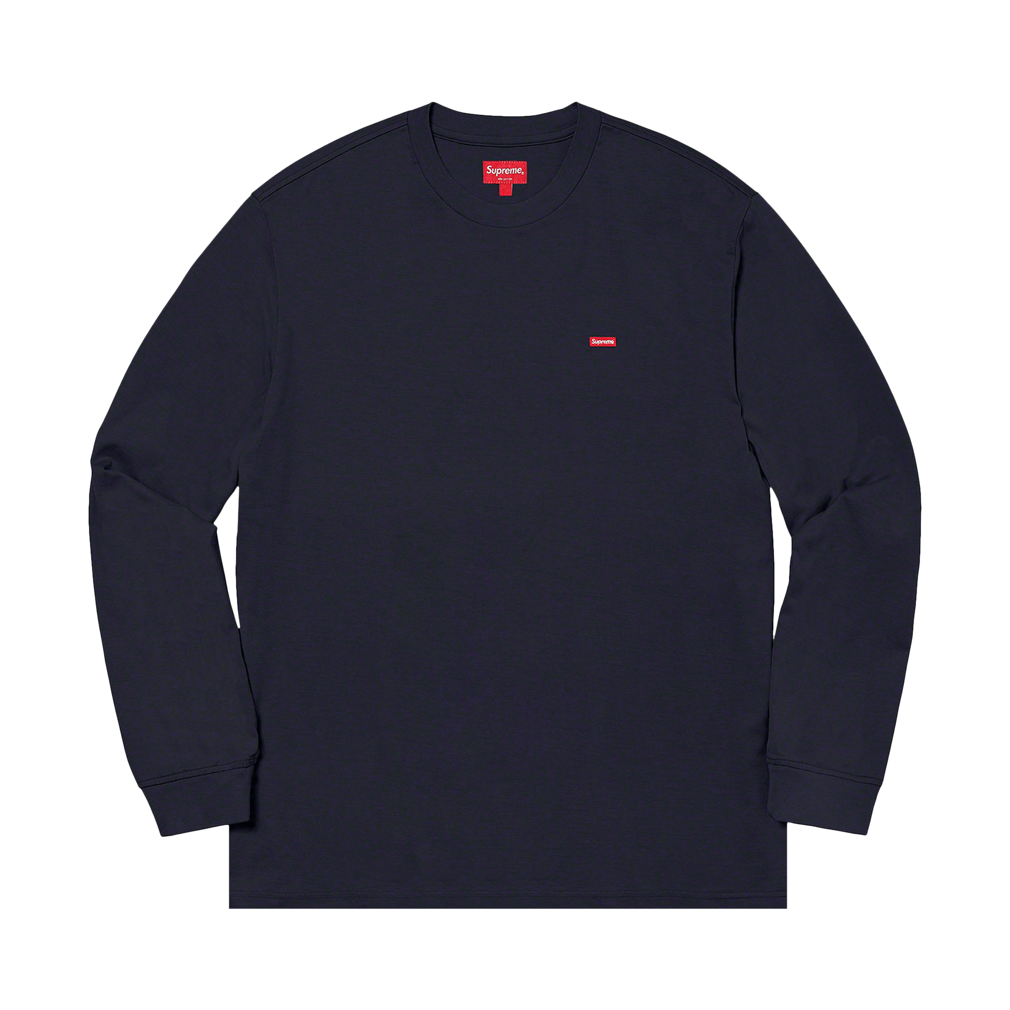 Supreme Small Box Long-Sleeve Tee 'Navy'