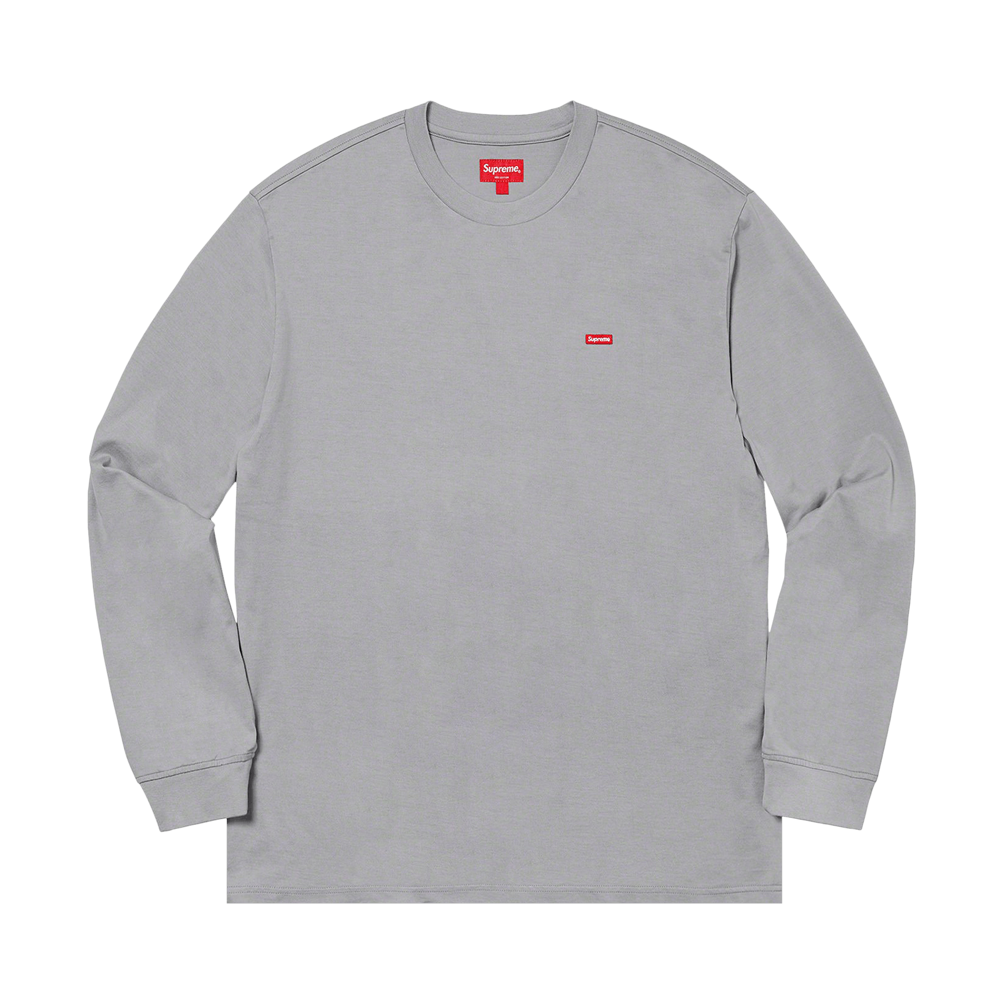 Supreme Small Box Long-Sleeve Tee 'Grey'